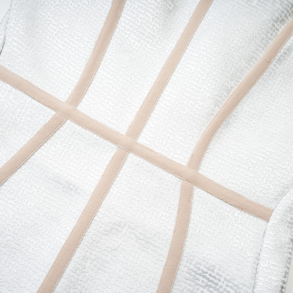 Danica silver bandage mini dress