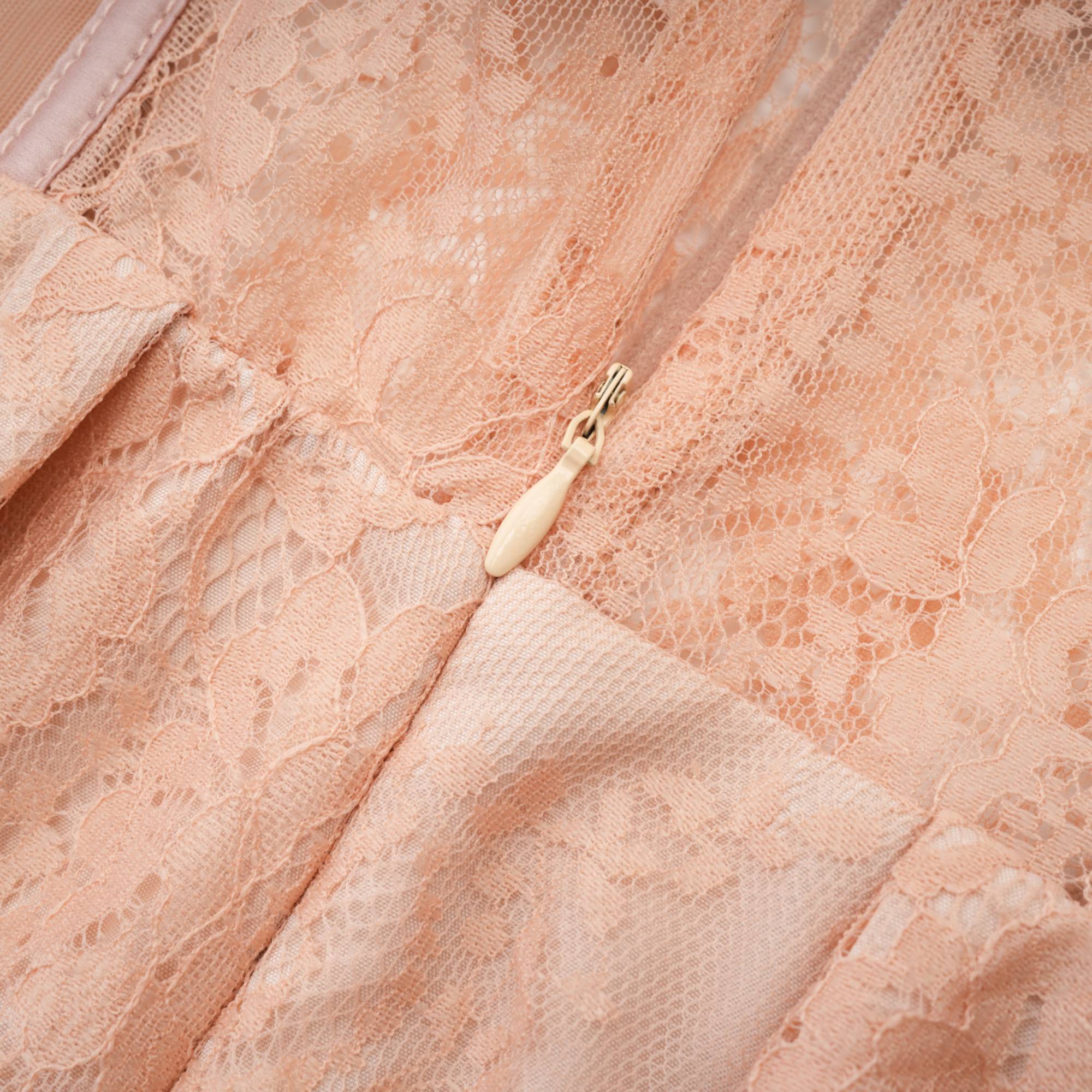 Eilís pink bustier mesh maxi dress