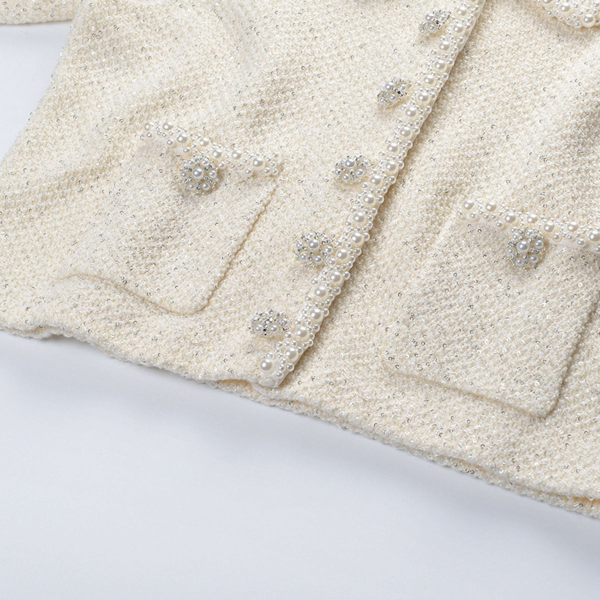 Eléonore white cropped jacket
