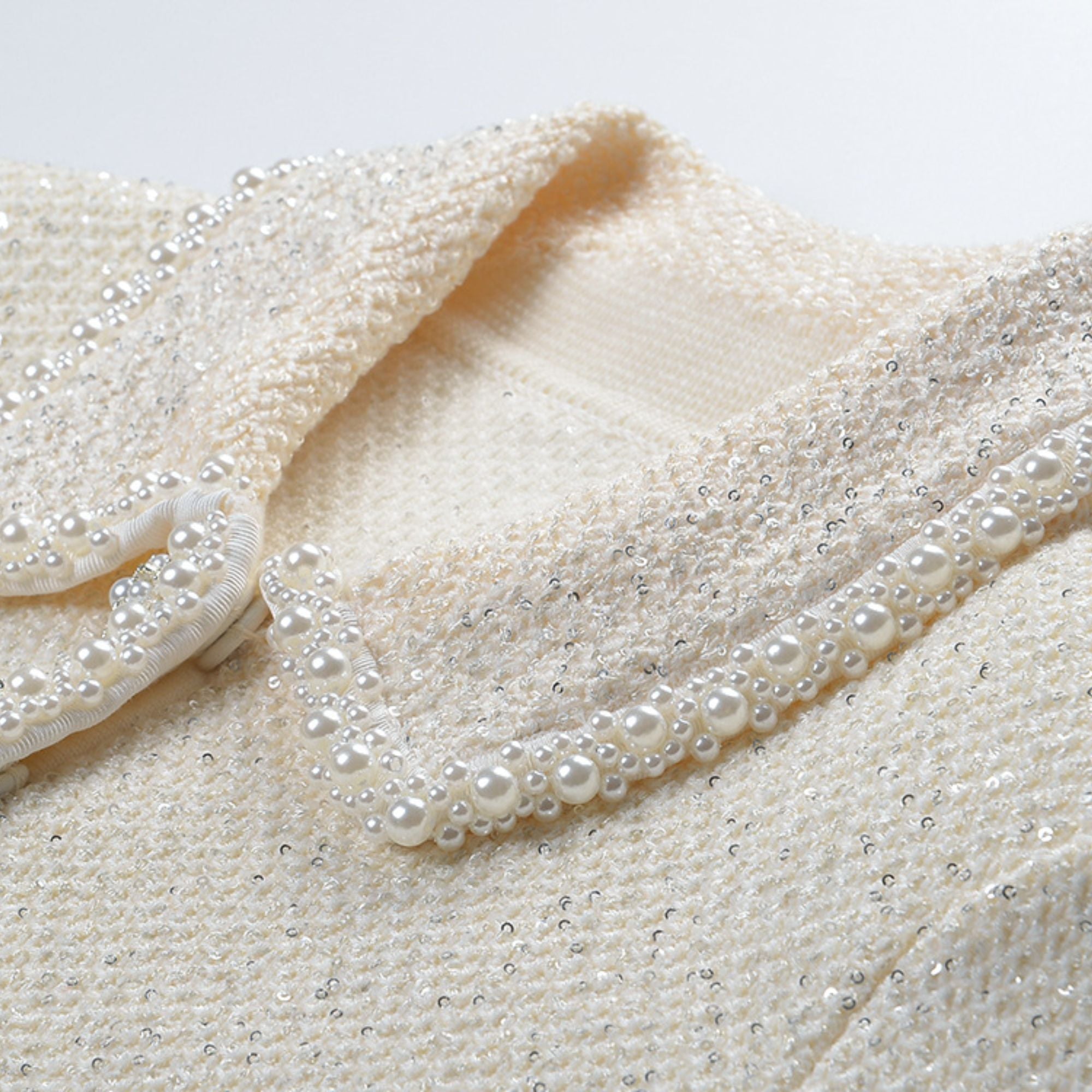 Eléonore white cropped jacket