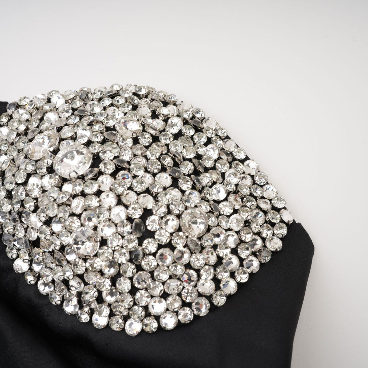 Emmeline crystal-embellished mini dress in Black