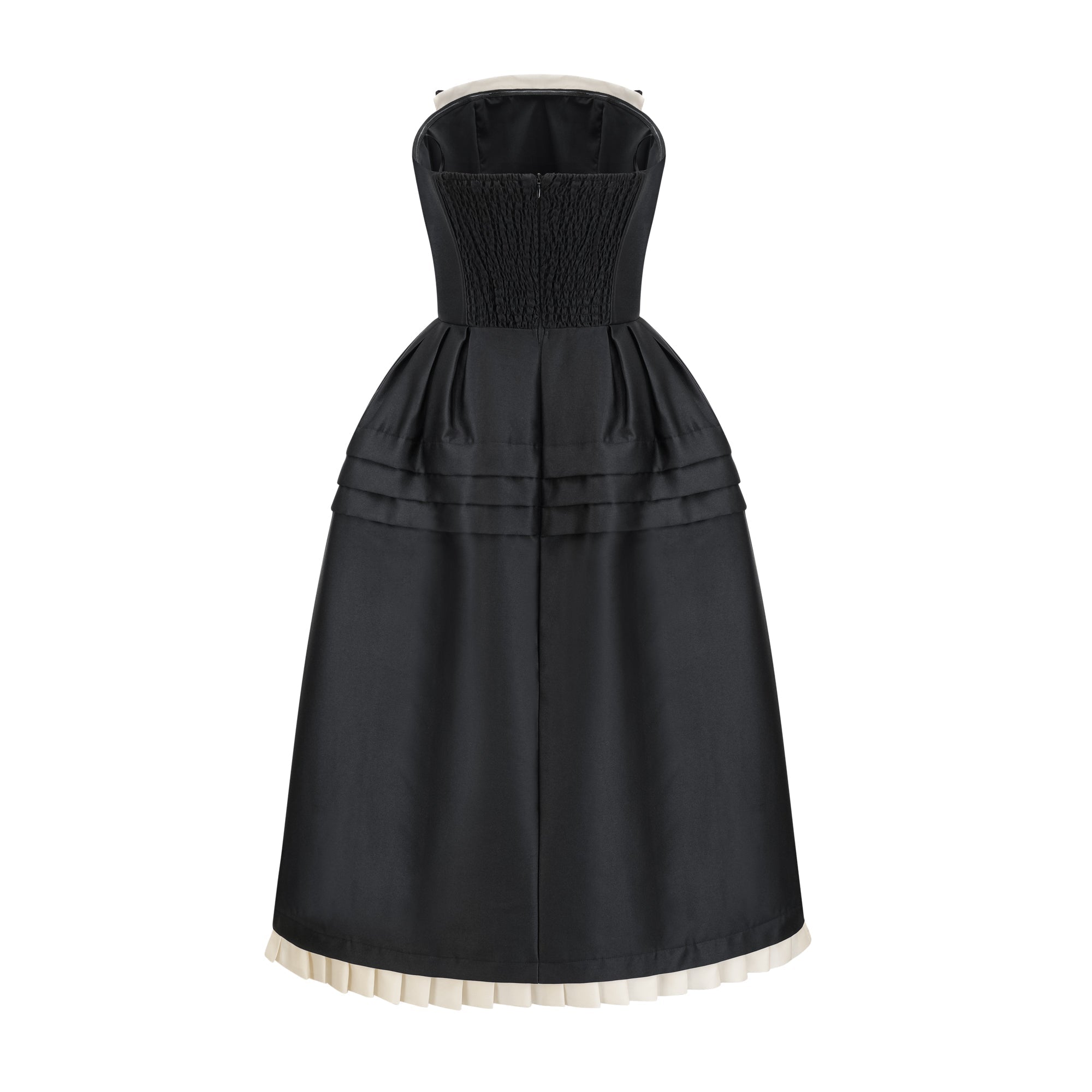 Felisara black bowknot midi dress (Final Sale-US Only)
