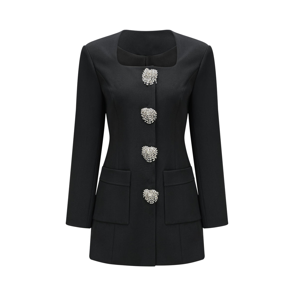 Fionnghuala black crystal mini dress - Black