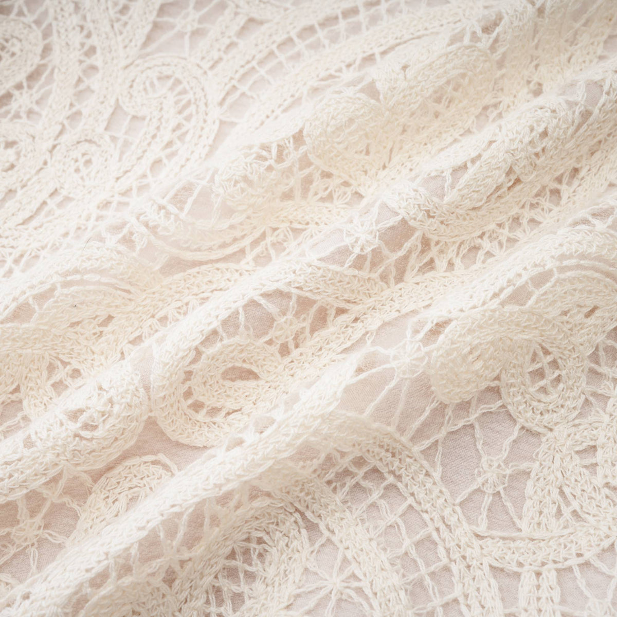 Galatea white lace long-sleeve dress