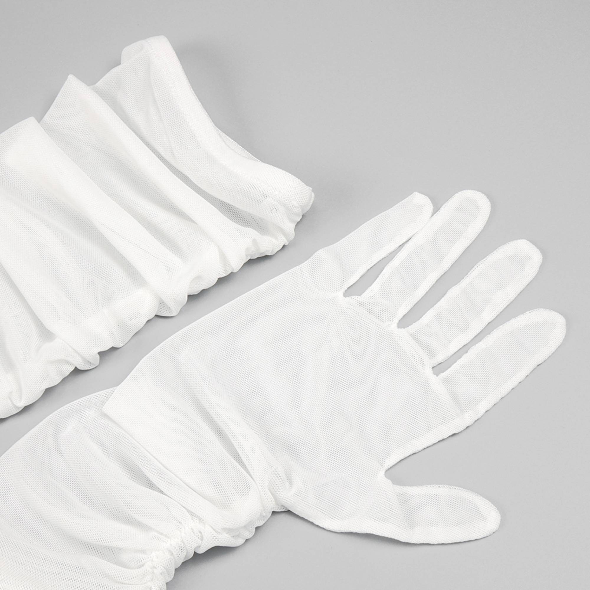 Gia white mesh gloves dress