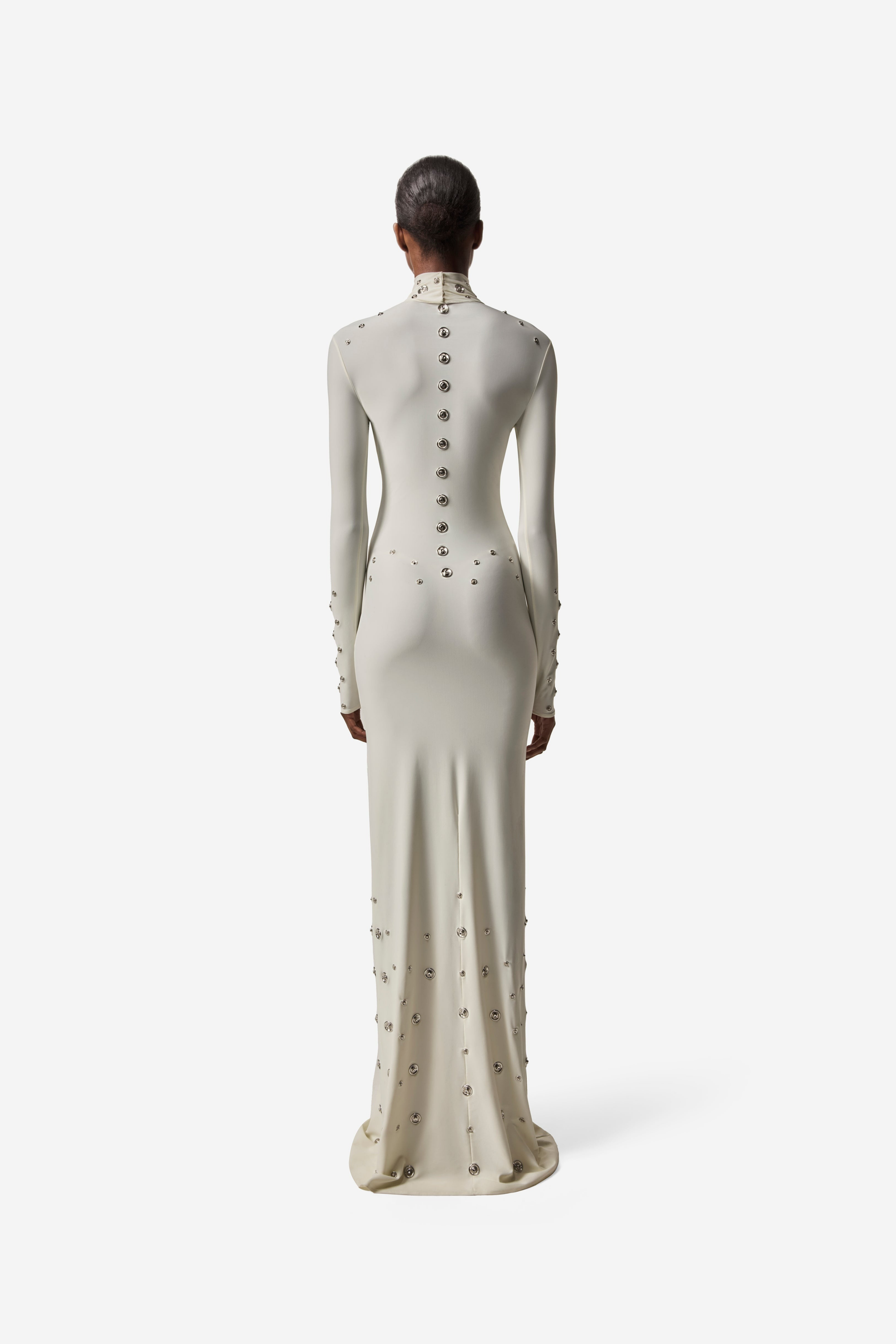 Yasmine High Neck Studded Maxi Dress