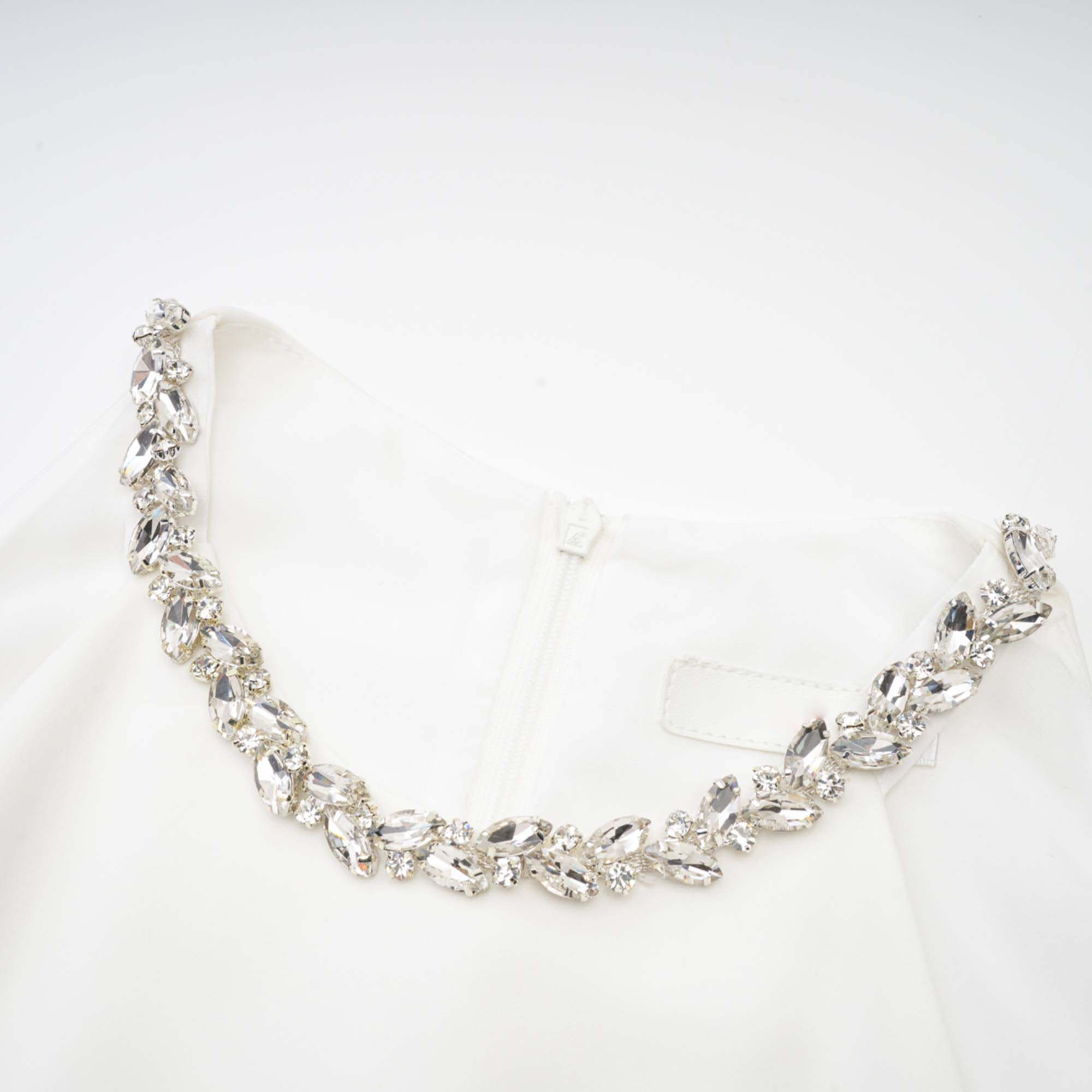 Inès white crystal-embellished midi dress (Final Sale-US Only)