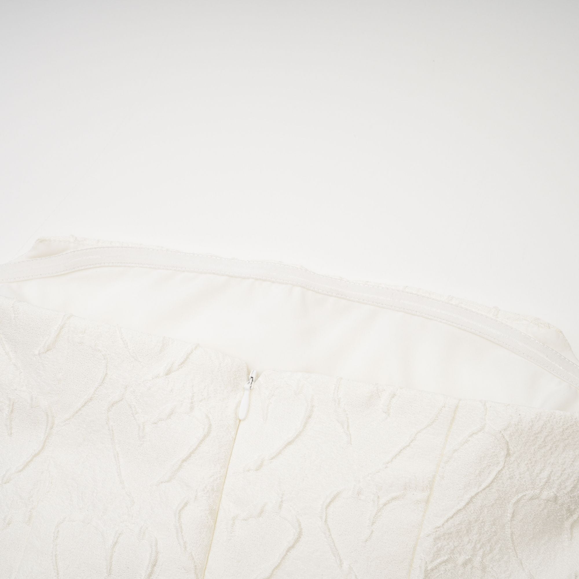 Ingrid white bowknot embroidered midi dress (US Only)