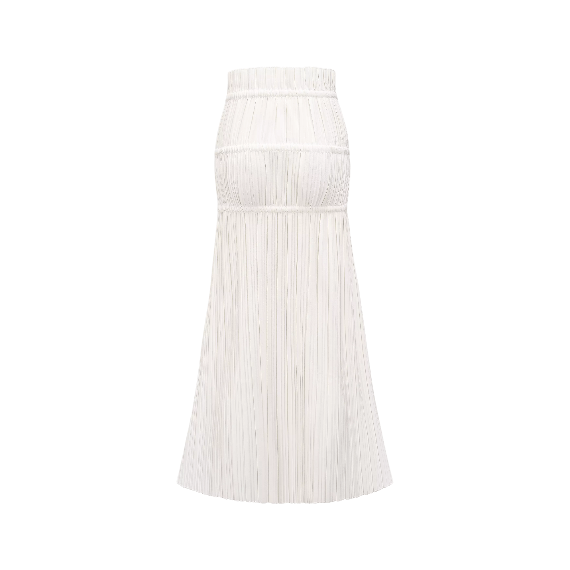 Milisent open-back pleated top & skirt matching set