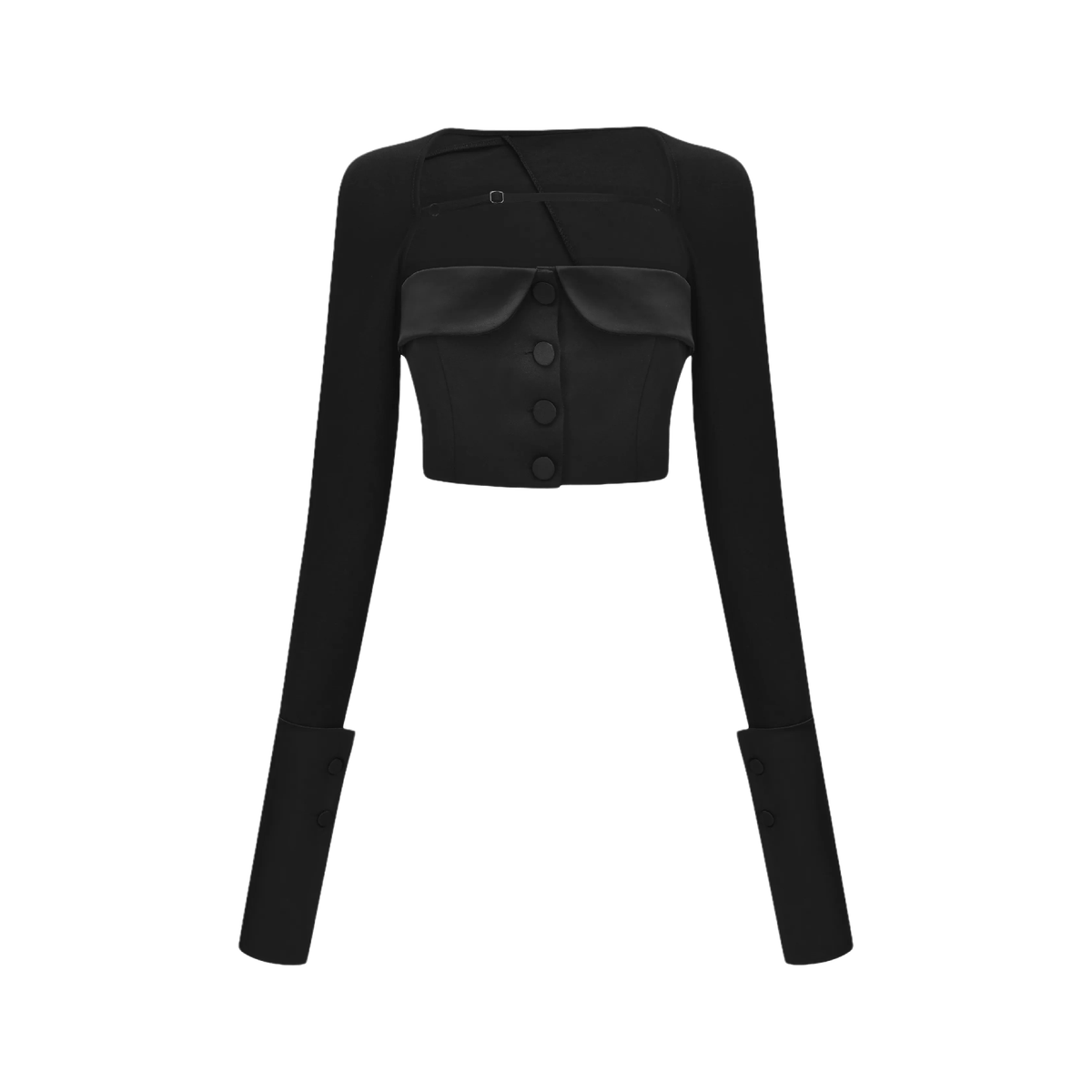 Luciela spaghetti-detail crop top & skirt matching set (Final Sale)
