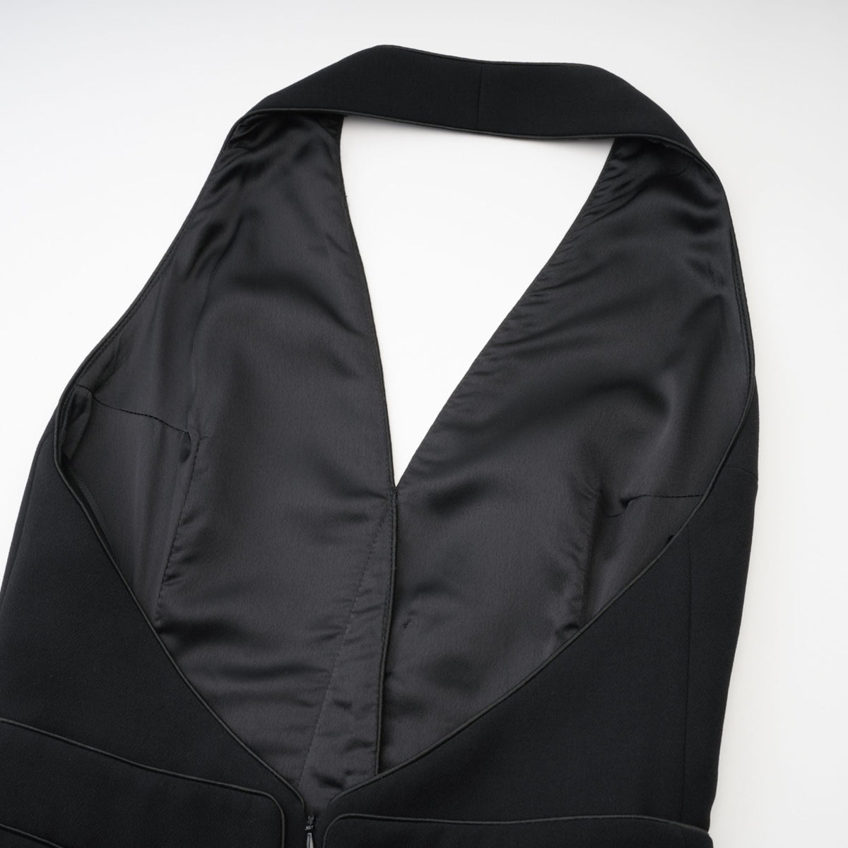 Jaques halterneck black mini dress