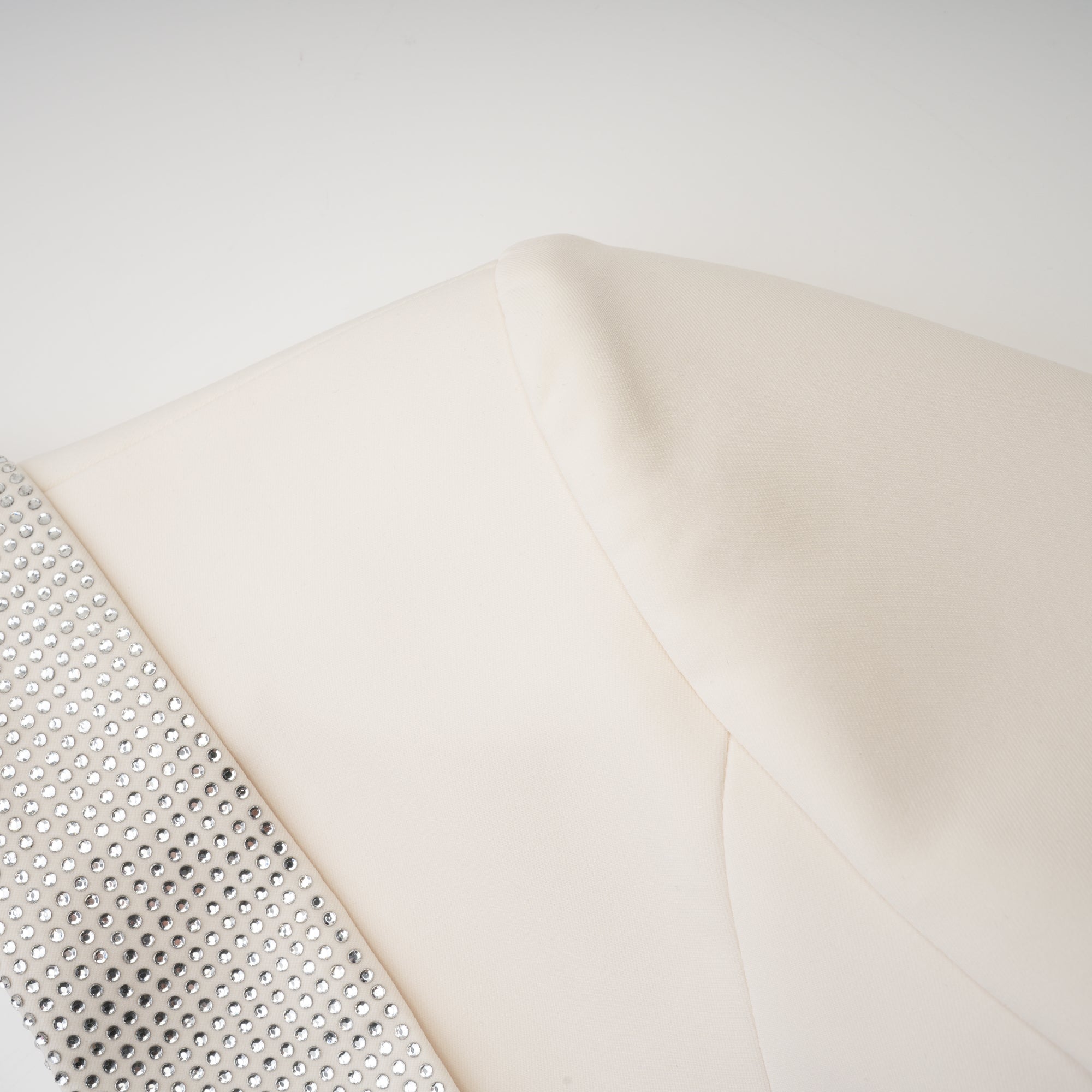 Jeanne crystal-embellished tailored dress coat