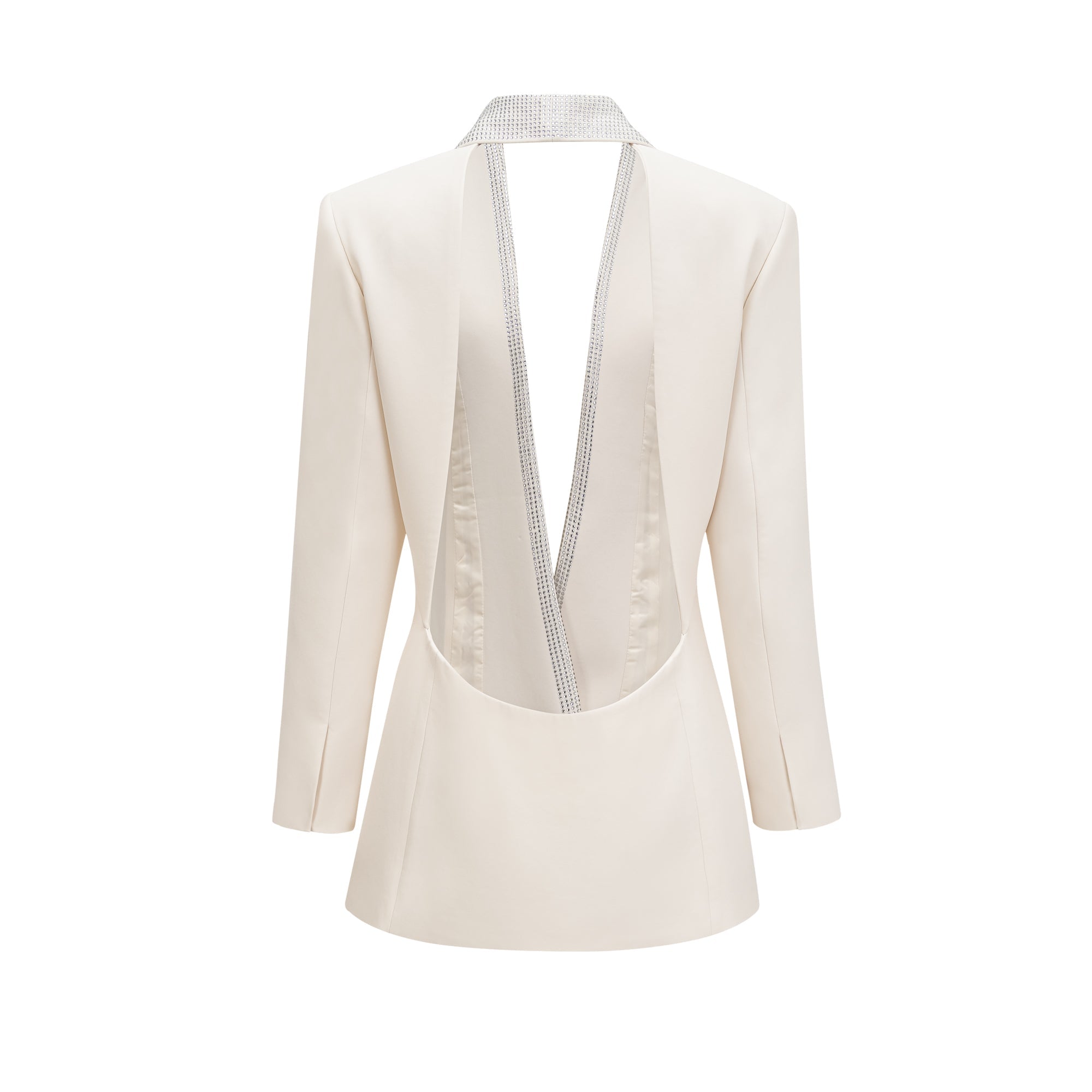 Jeanne crystal-embellished tailored dress coat (US Only)