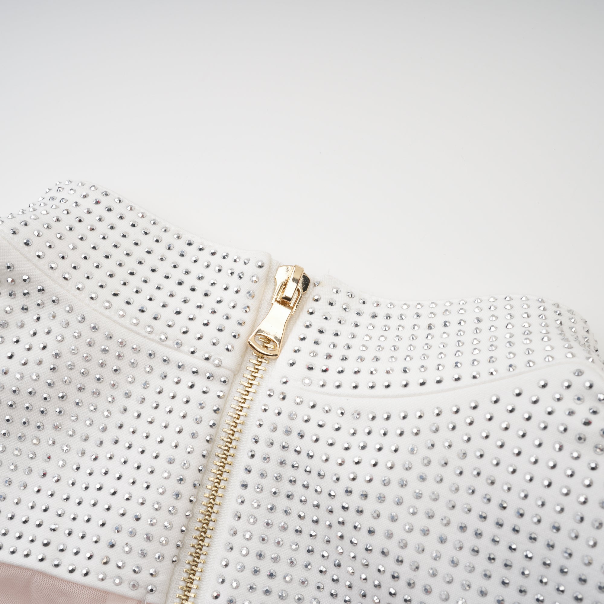 Jeanne semi-sheer panelled top