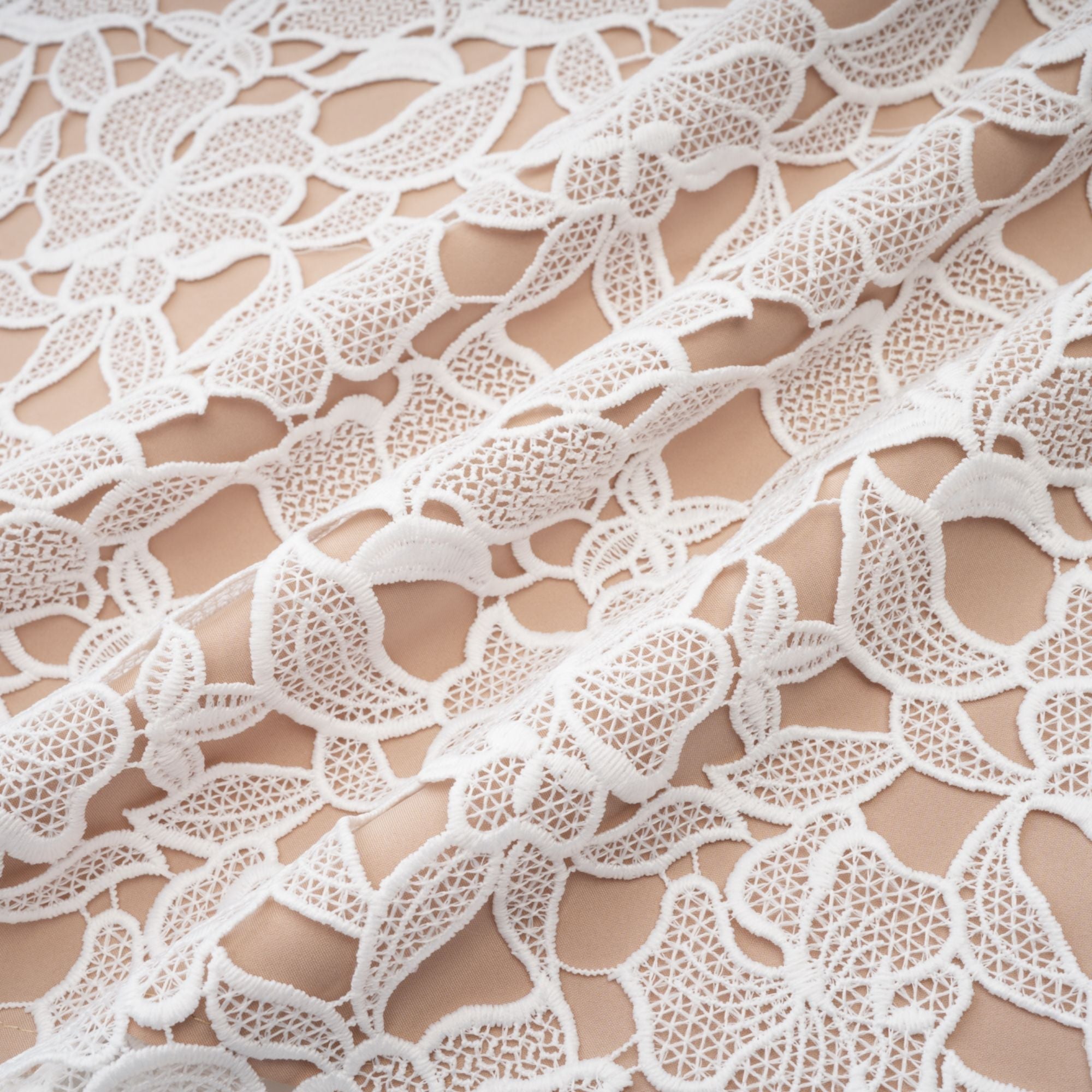 Jorvilda white pierced midi dress - White