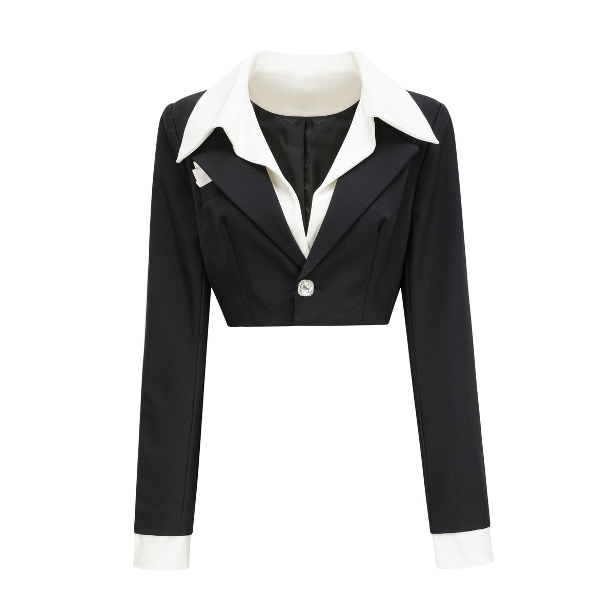 Juliette black jacket & skirt matching set - Black