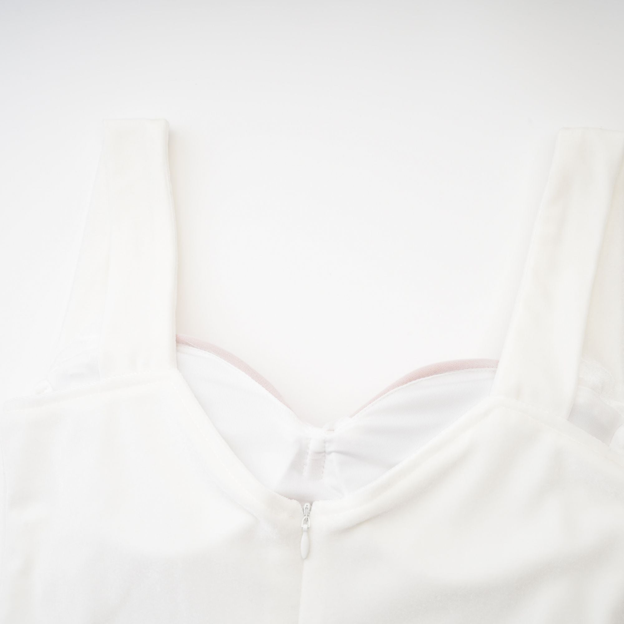 Kéfera white mesh midi dress (Final Sale)