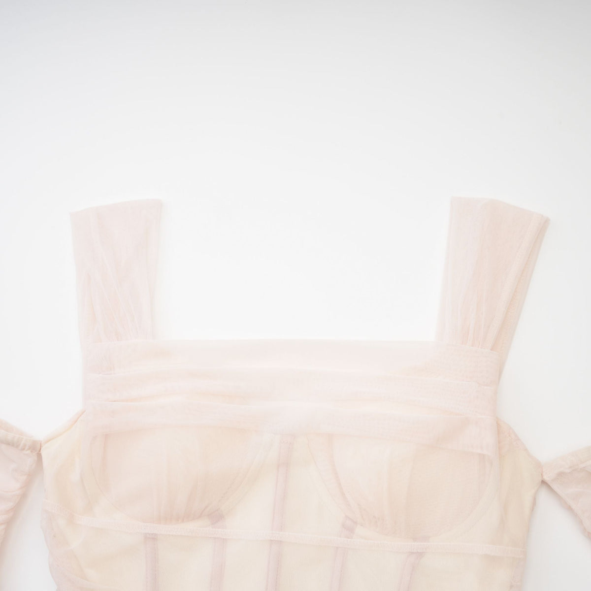 Laurianne white bustier-style midi dress