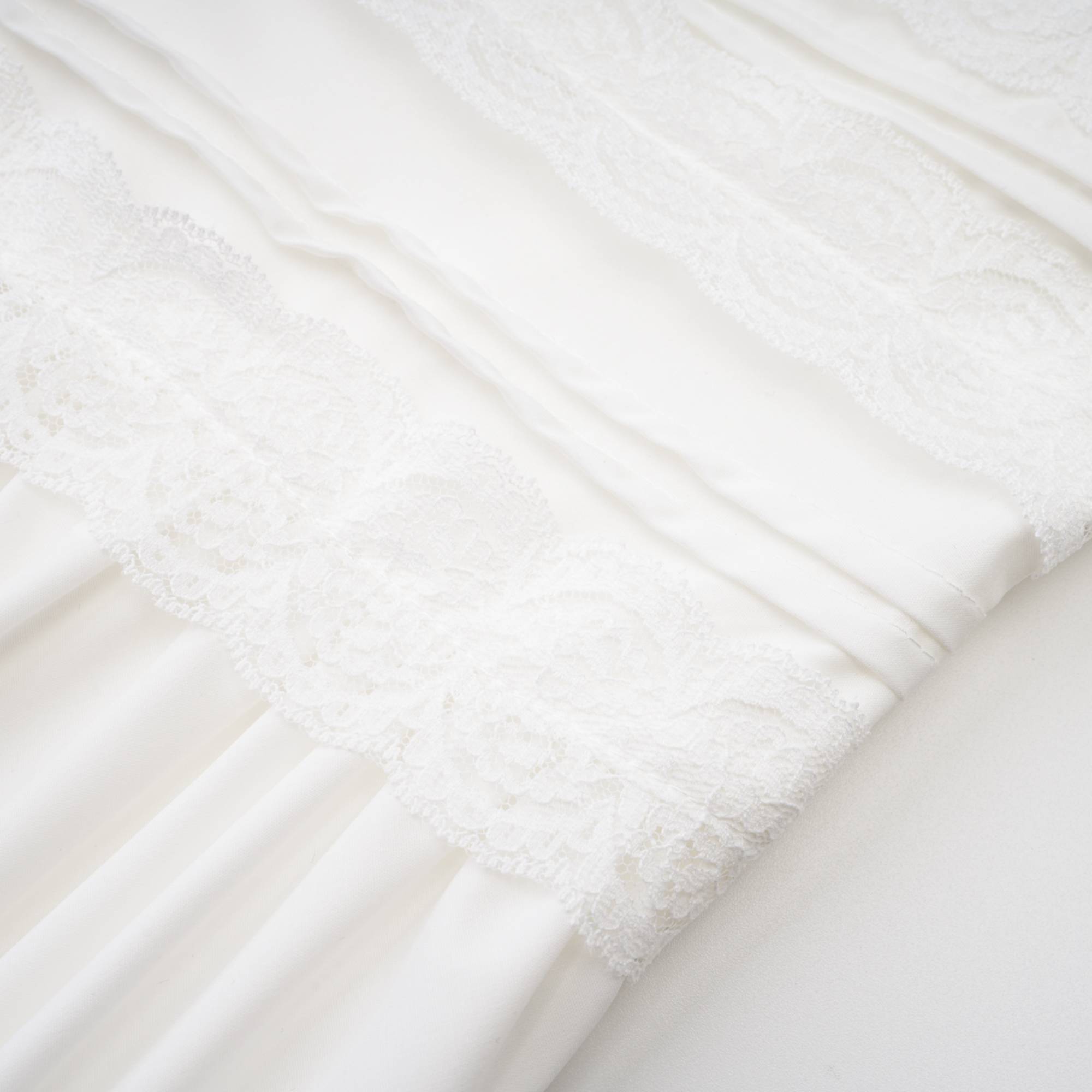 Leiana white pleated lace straps dress (US Only)