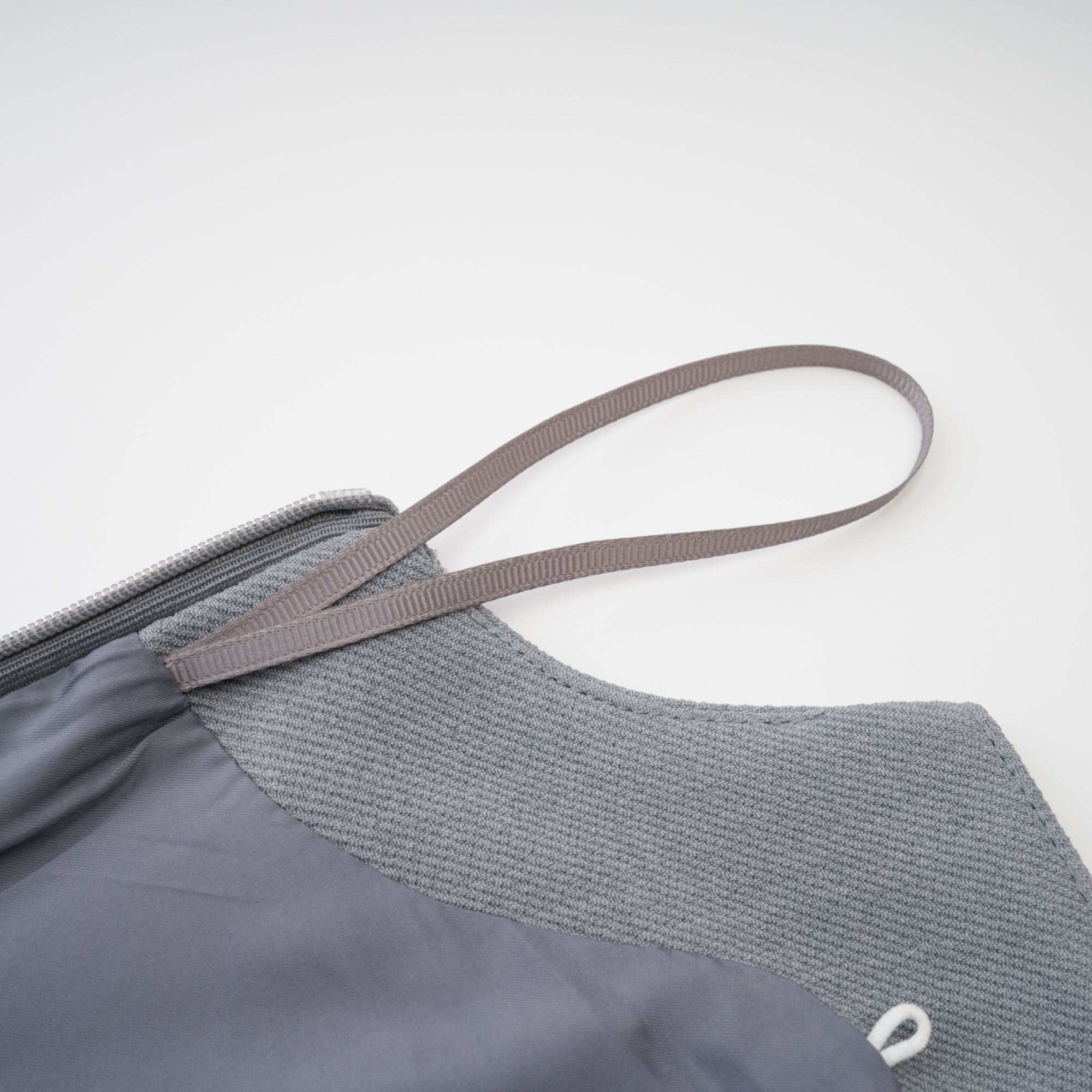 Lina grey faux-fur mini dress