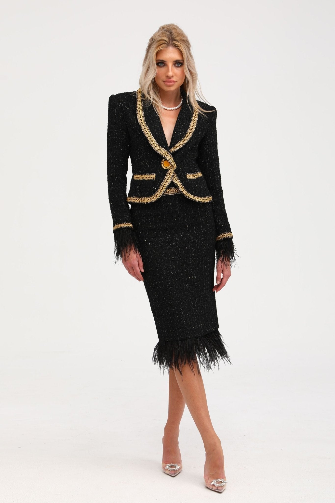 Maedhbh jacket & skirt matching set