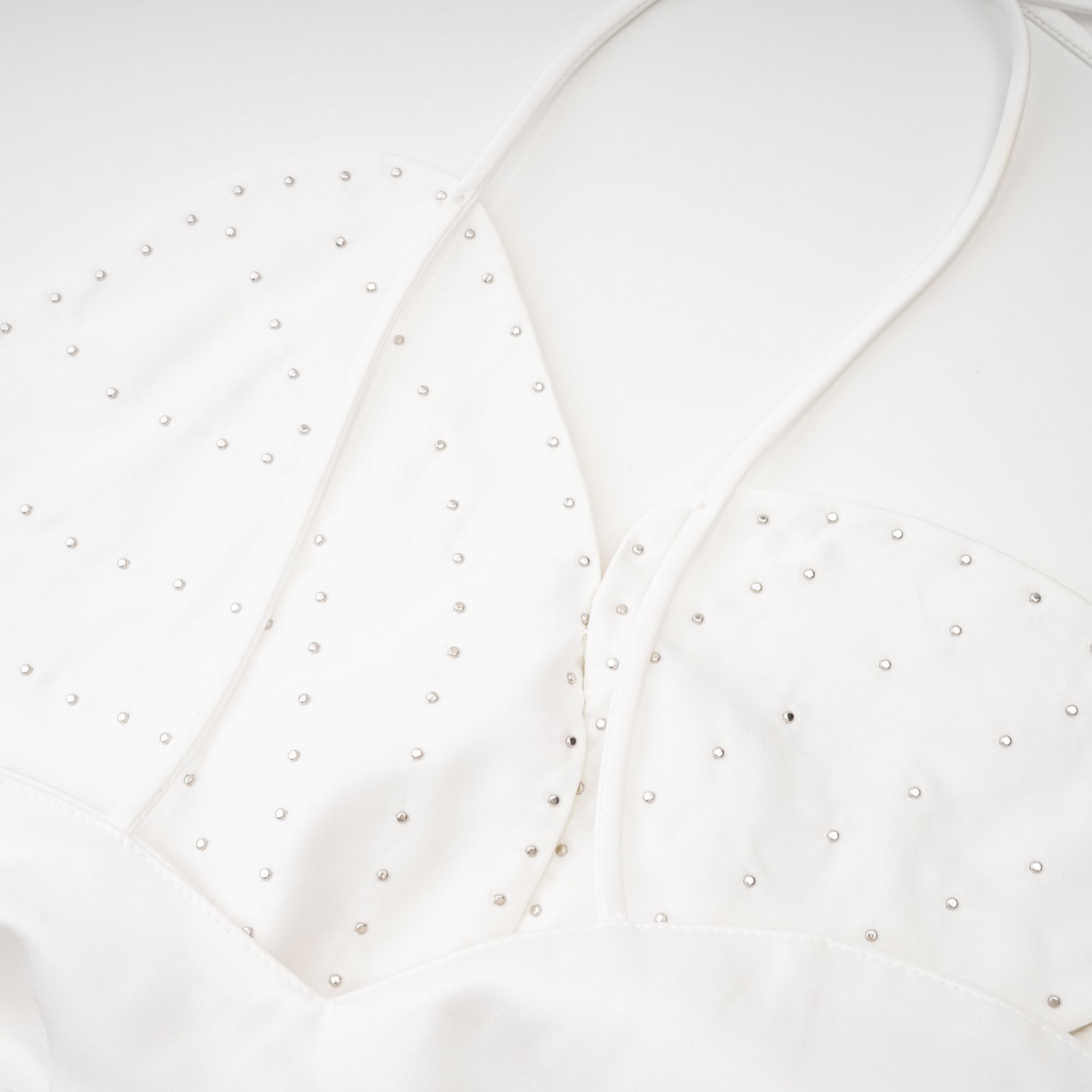 Maëlle faux-pearl embellished top