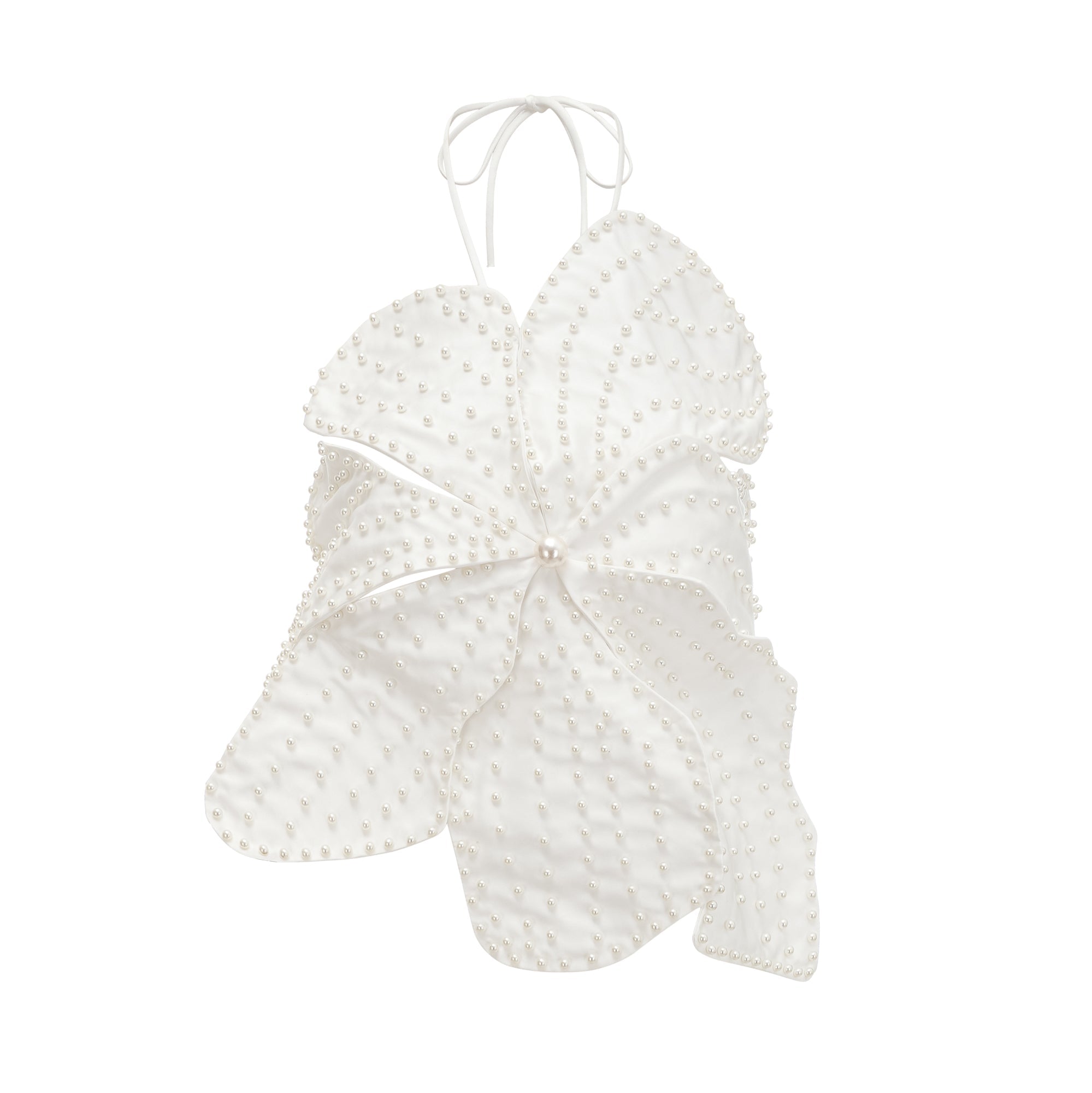 Maëlle faux-pearl embellished top