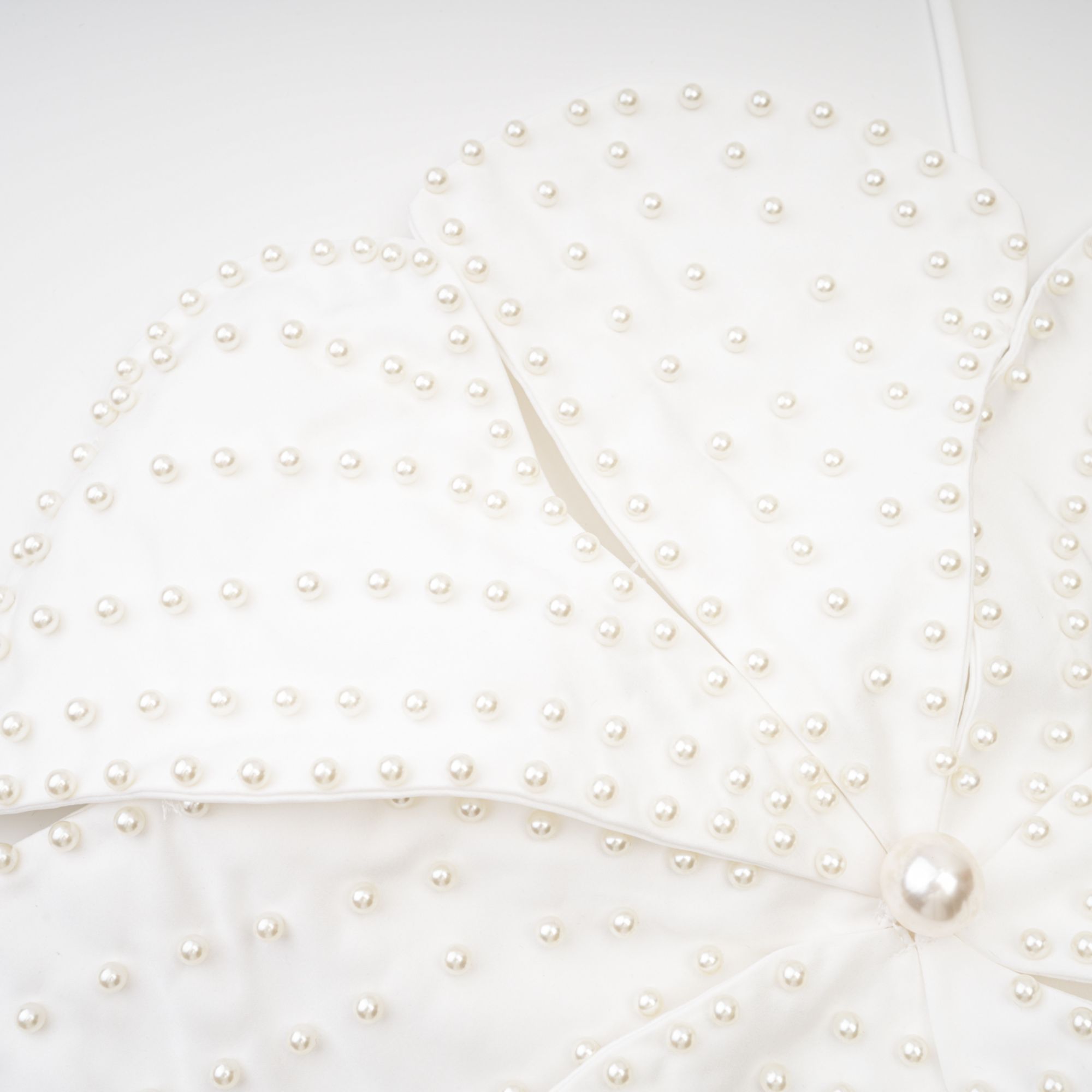 Maëlle faux-pearl embellished top