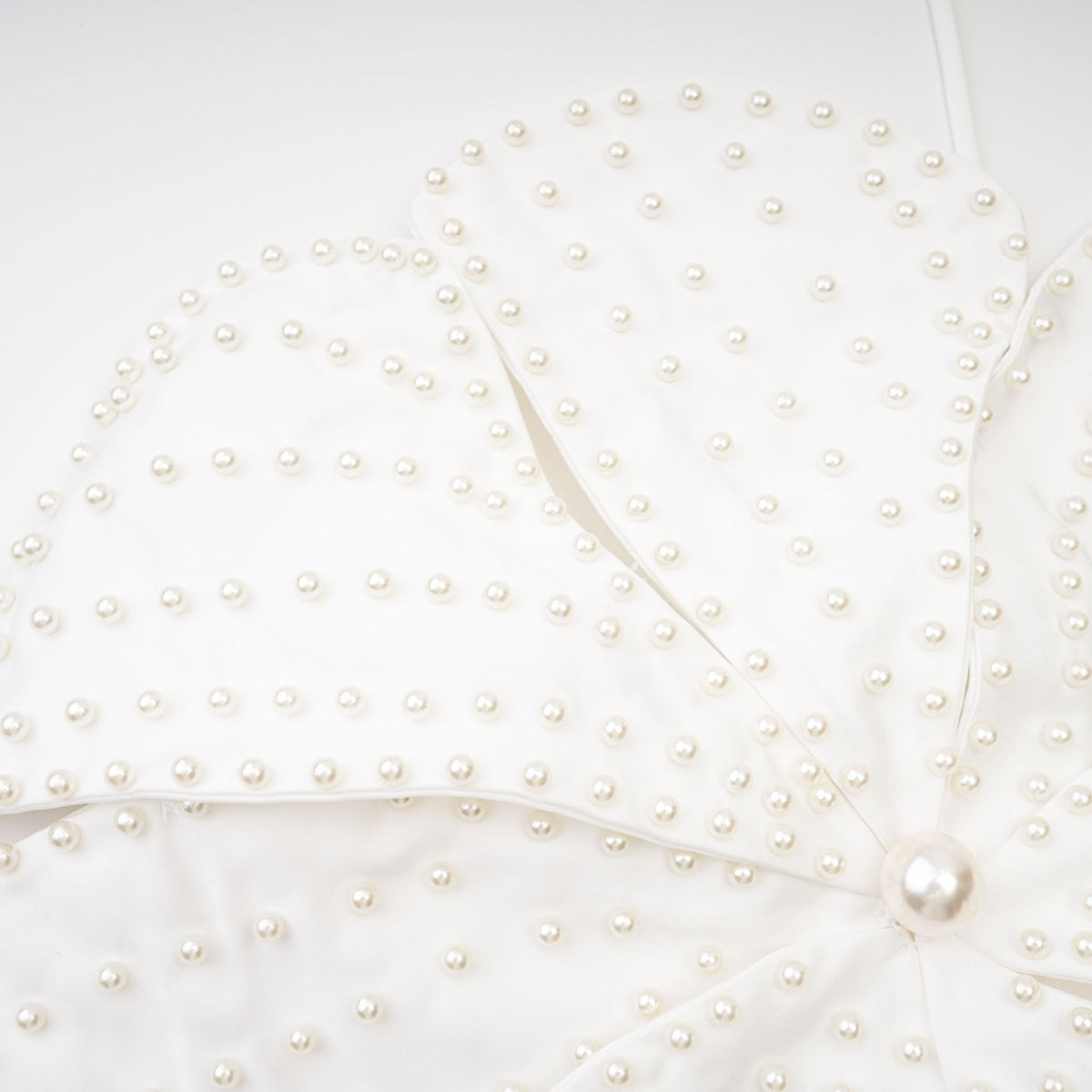 Maëlle faux-pearl embellished top