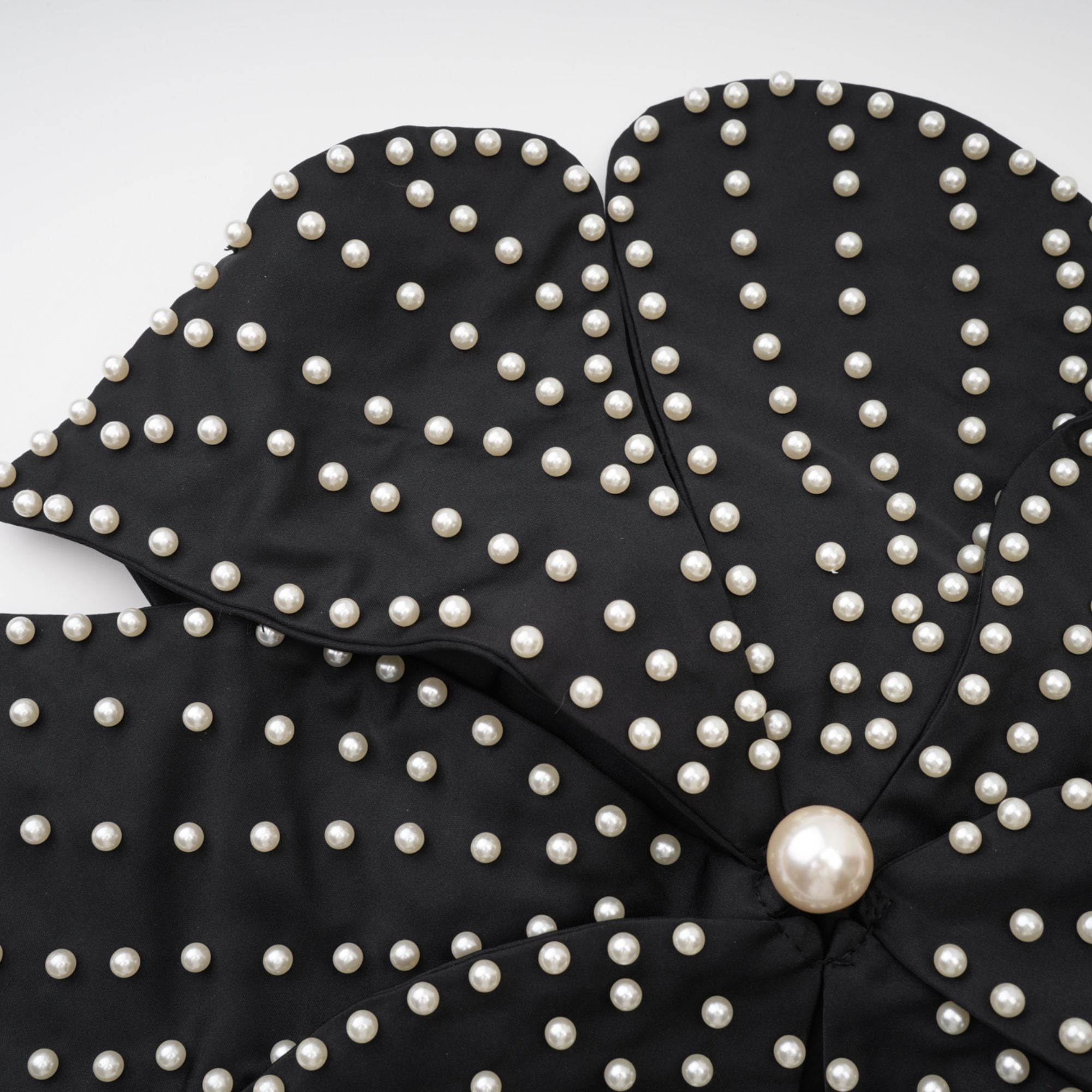 Maëlle faux-pearl embellished top