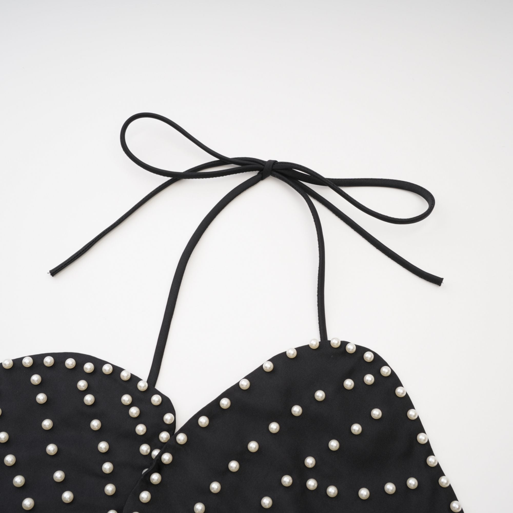 Maëlle faux-pearl embellished top