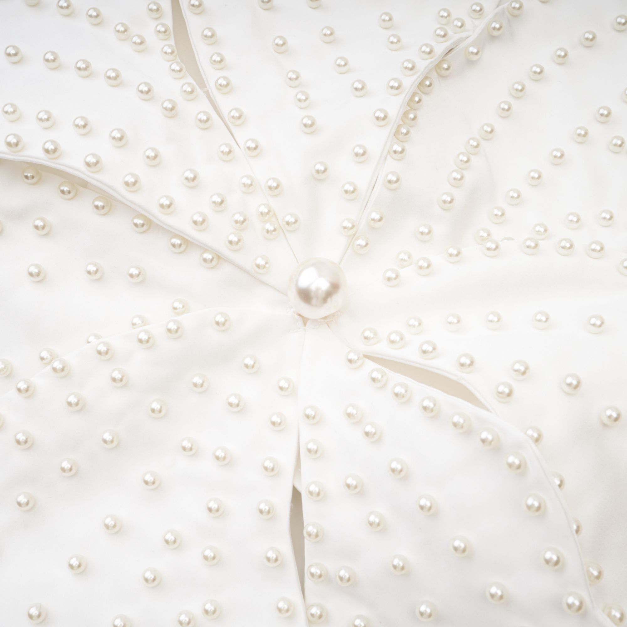 Maëlle faux-pearl embellished top