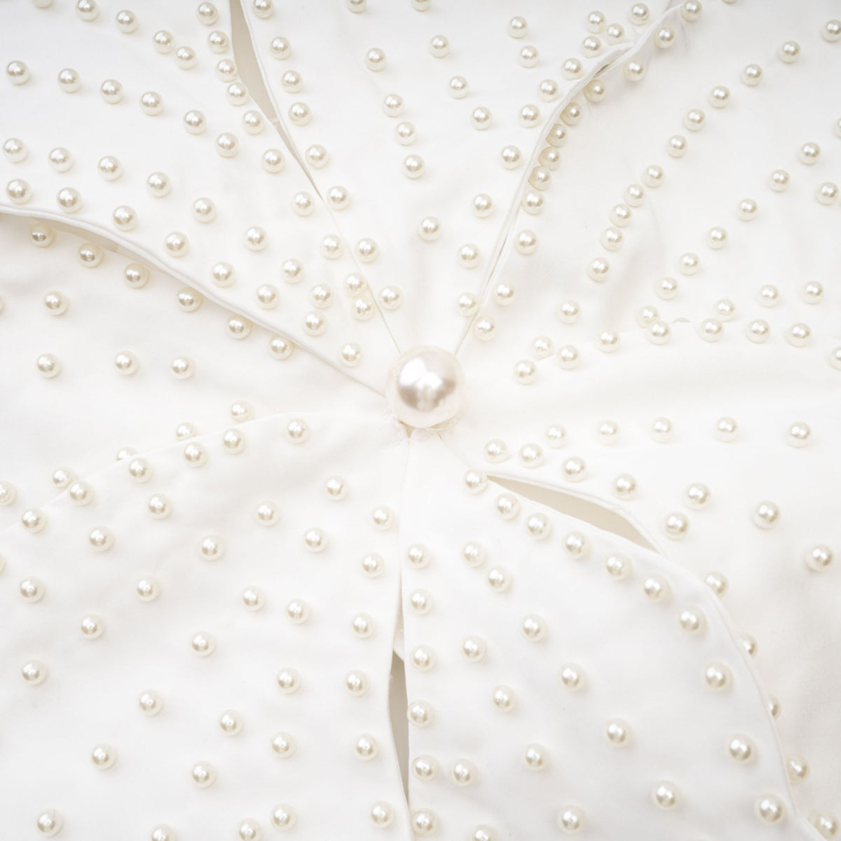 Maëlle faux-pearl embellished top