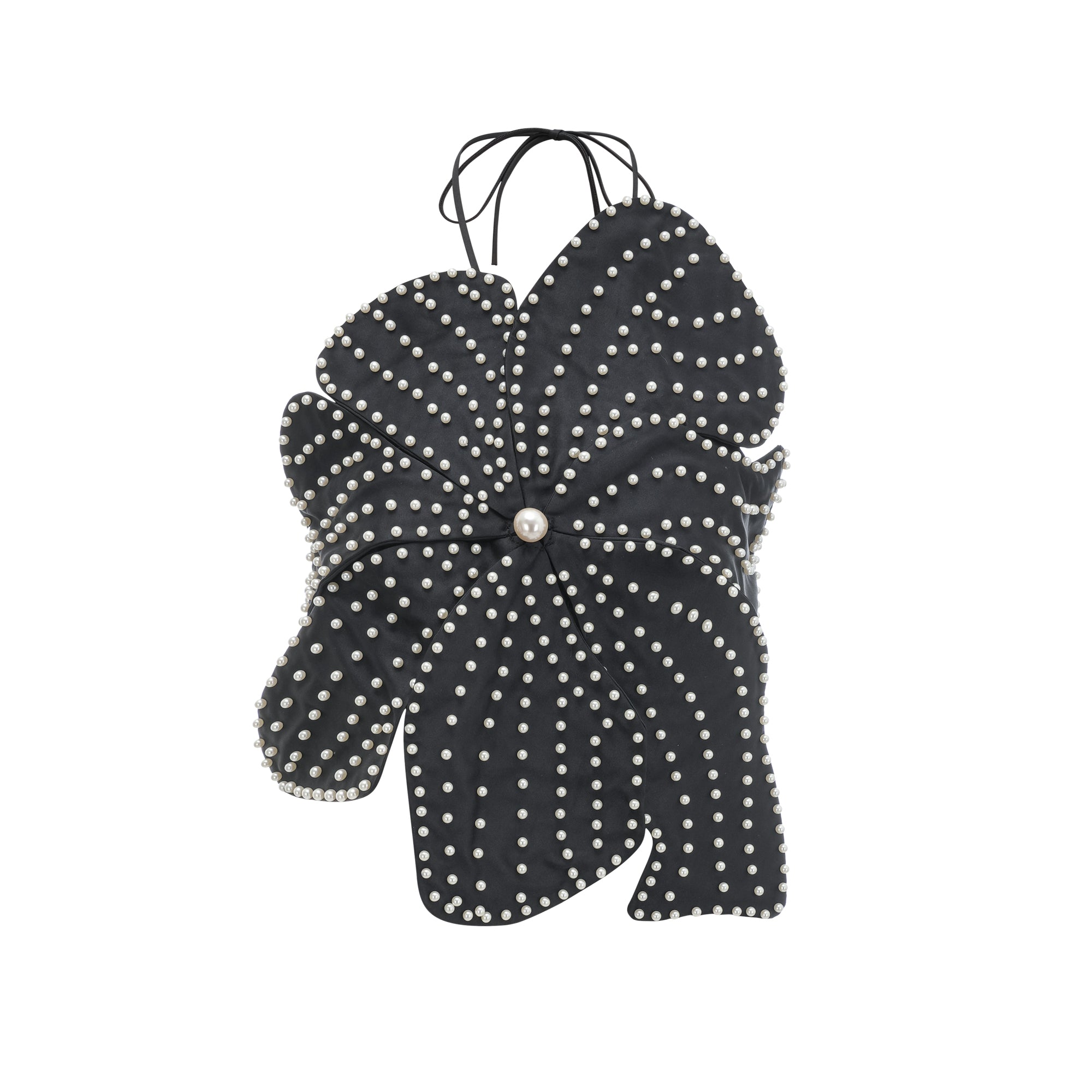 Maëlle faux-pearl embellished top