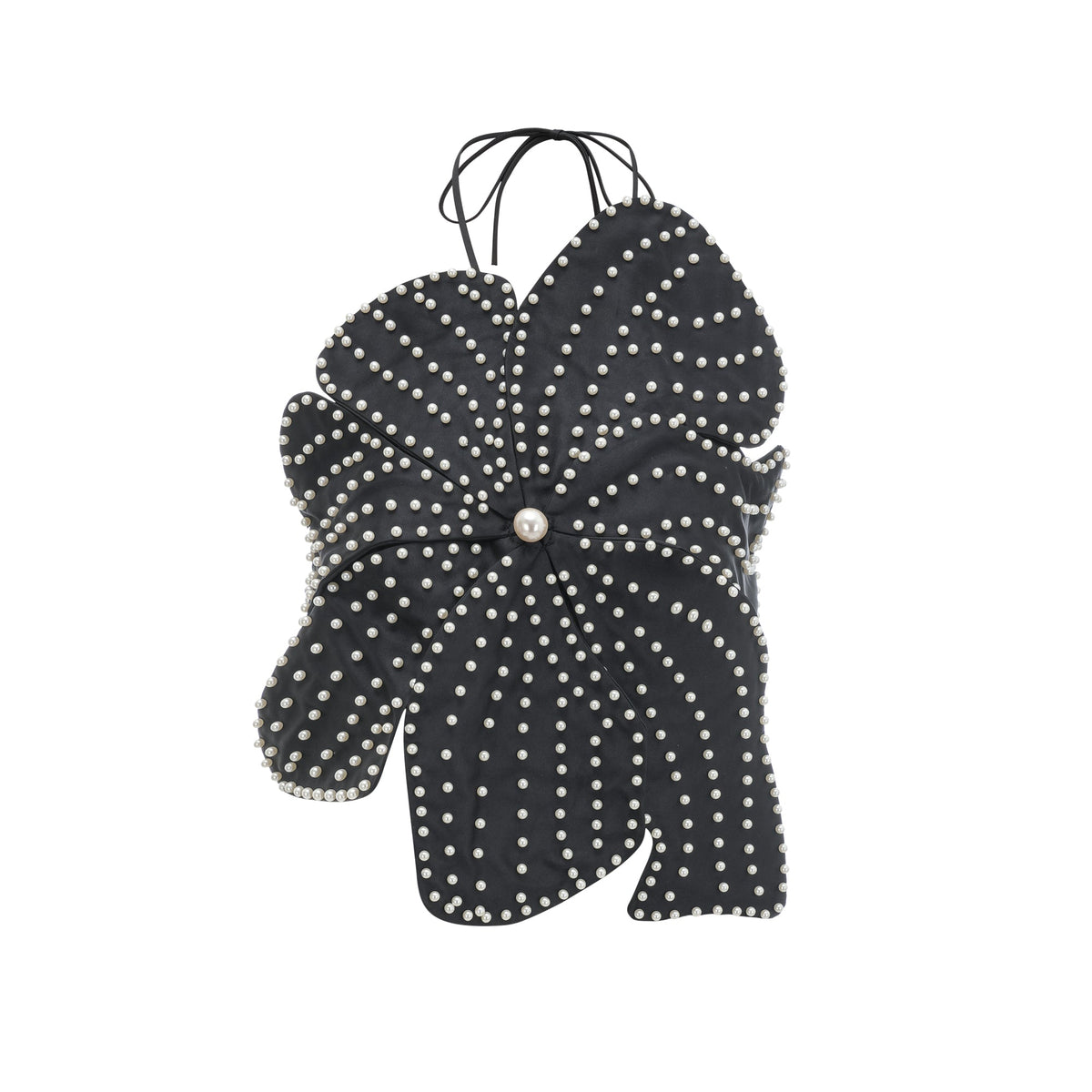 Maëlle faux-pearl embellished top