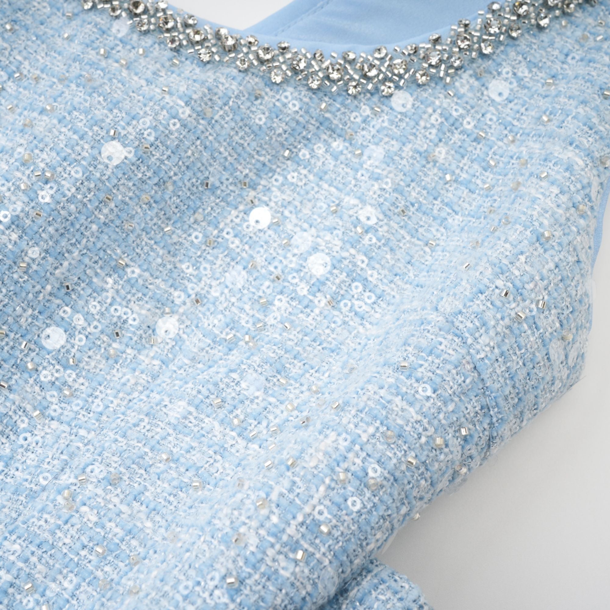Manon white tweed sequined mini dress (UK Only)