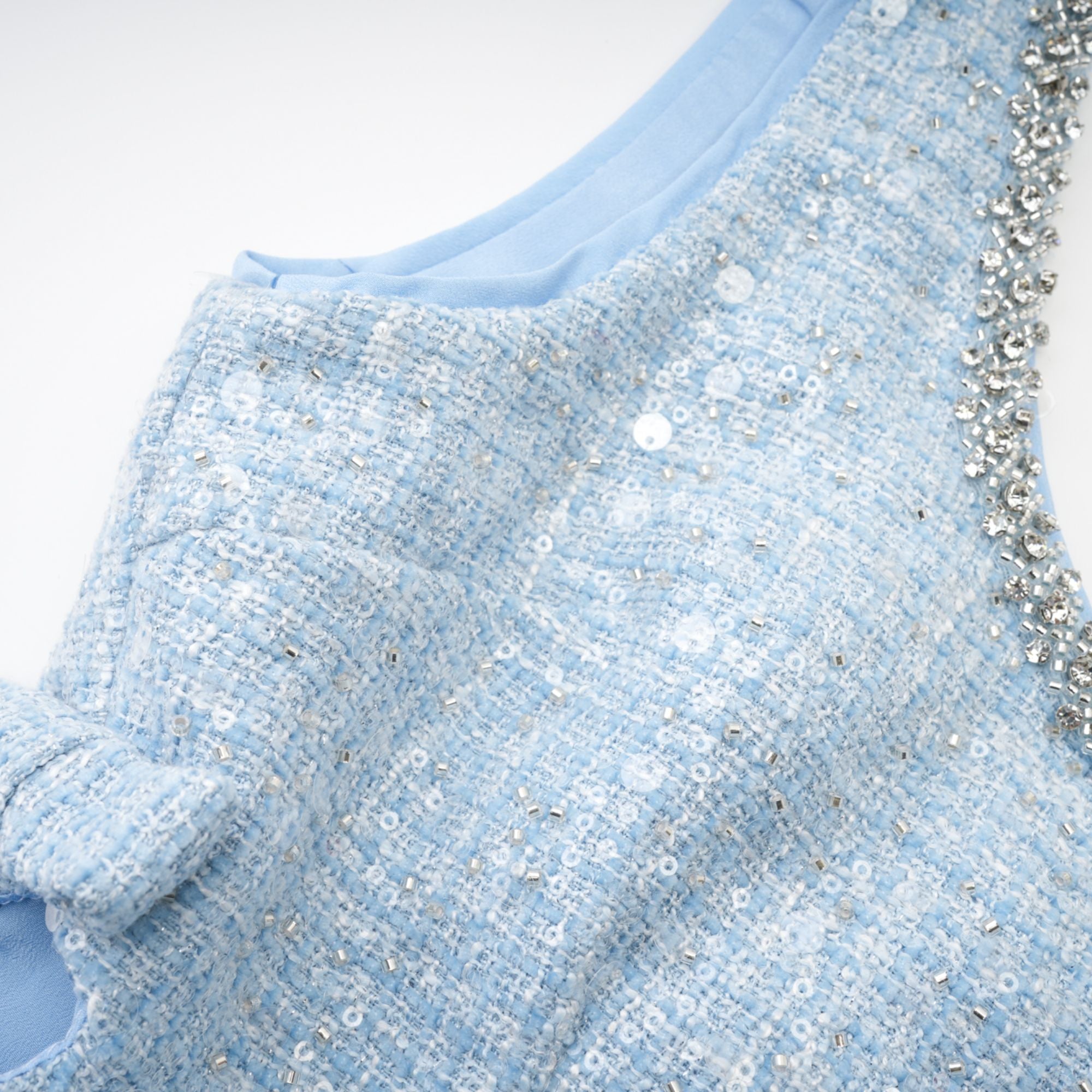 Manon white tweed sequined mini dress (UK Only)