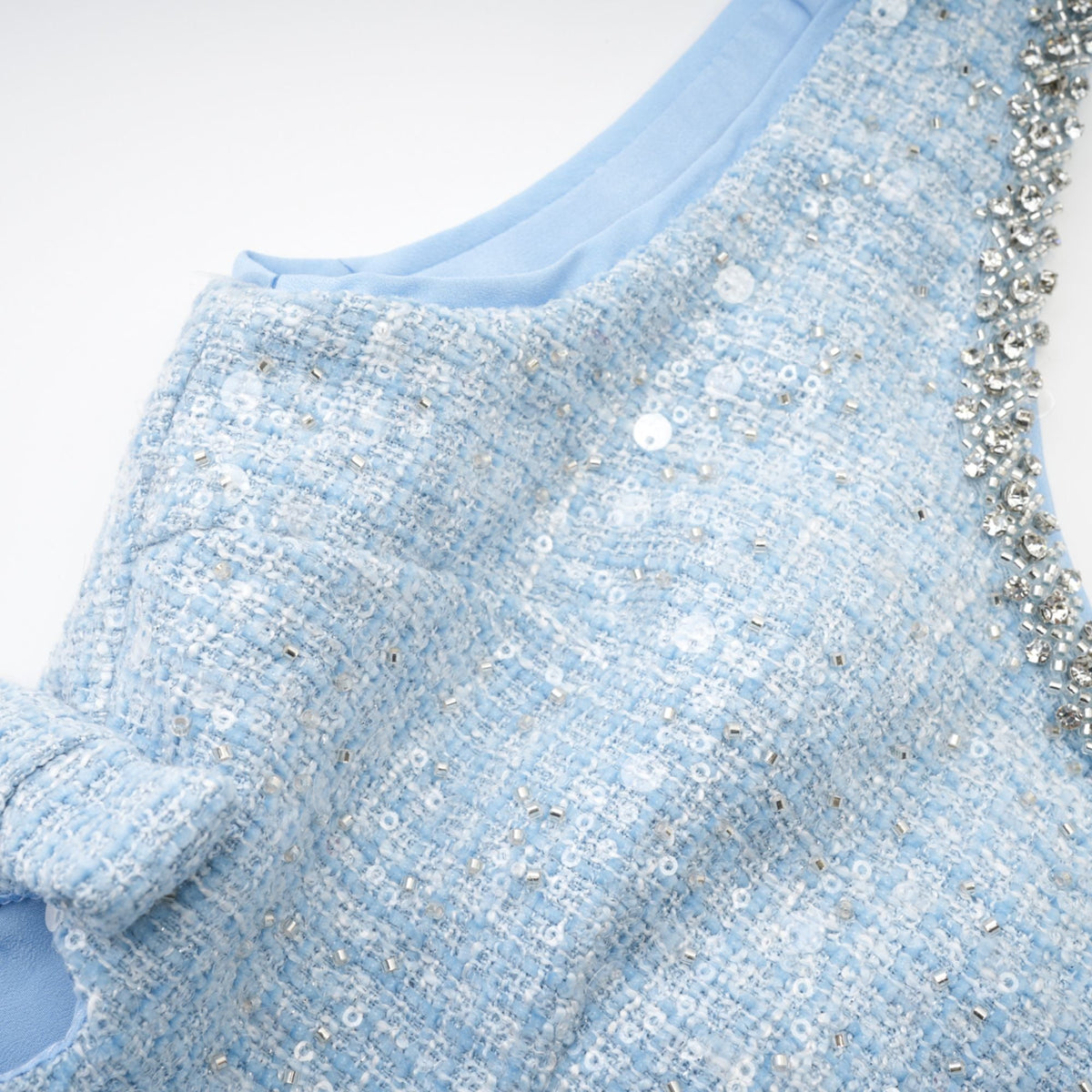 Manon white tweed sequined mini dress (UK Only)