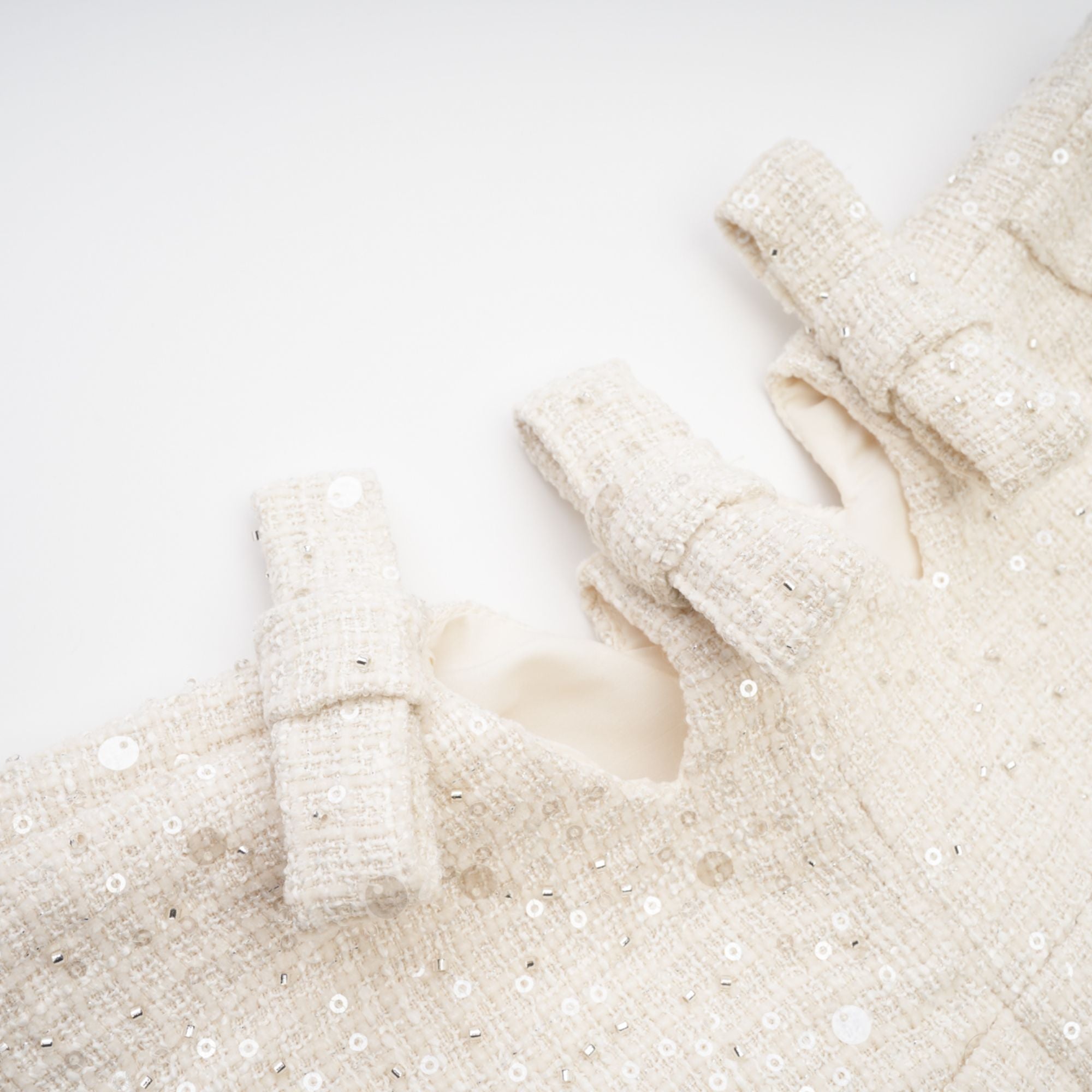 Manon white tweed sequined mini dress (UK Only)