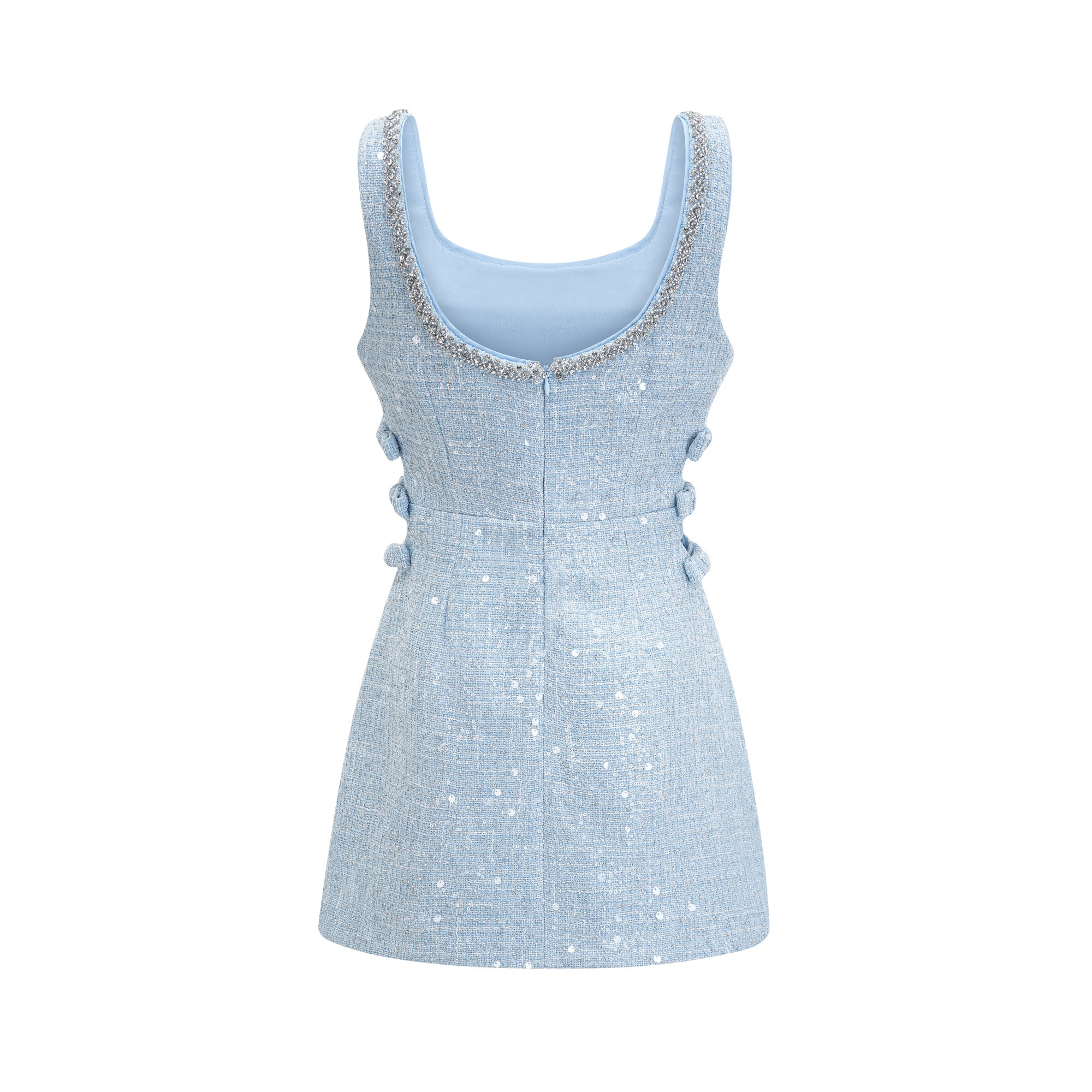 Manon white tweed sequined mini dress (UK Only)
