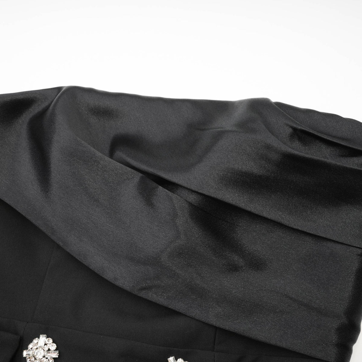 Mealla black crystal-button flared mini dress ( Final Sale-US Only)