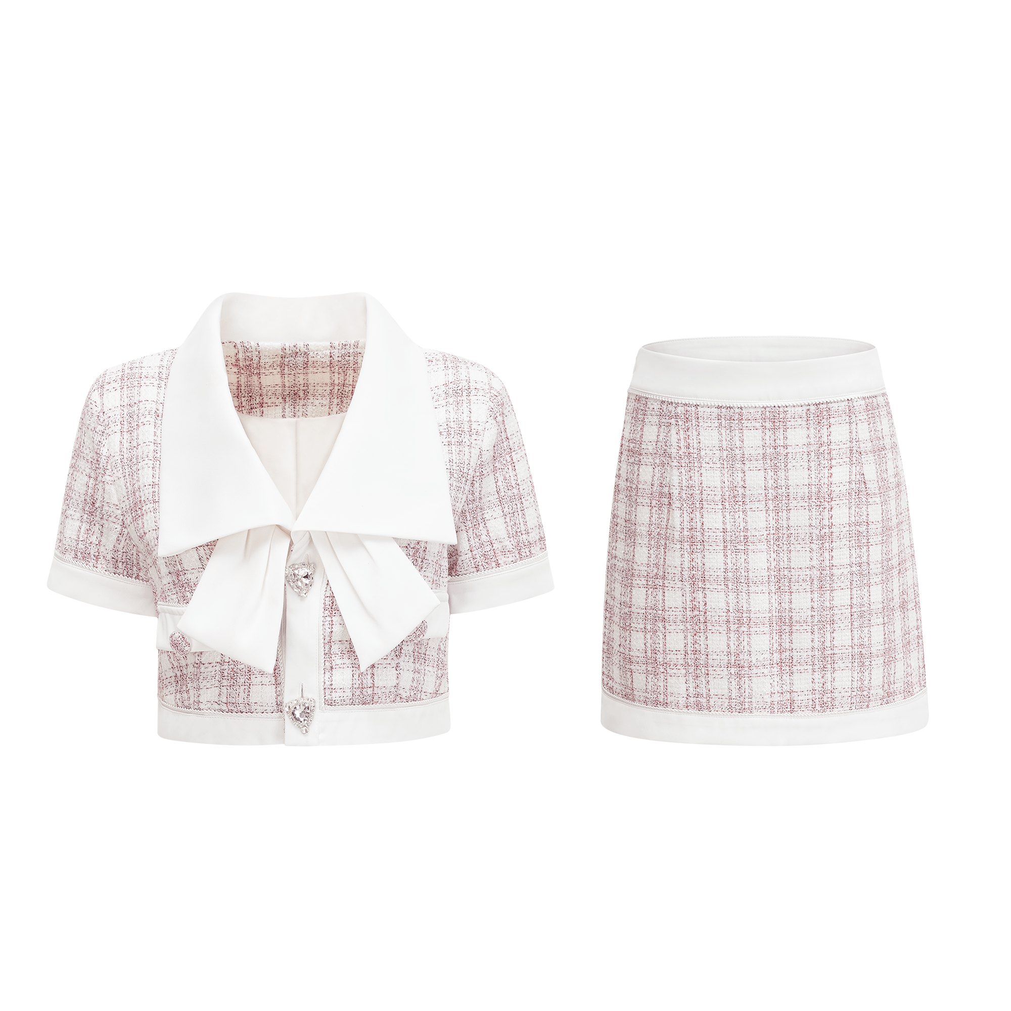 Melanie cropped top & skirt matching set (Final Sale-US Only)
