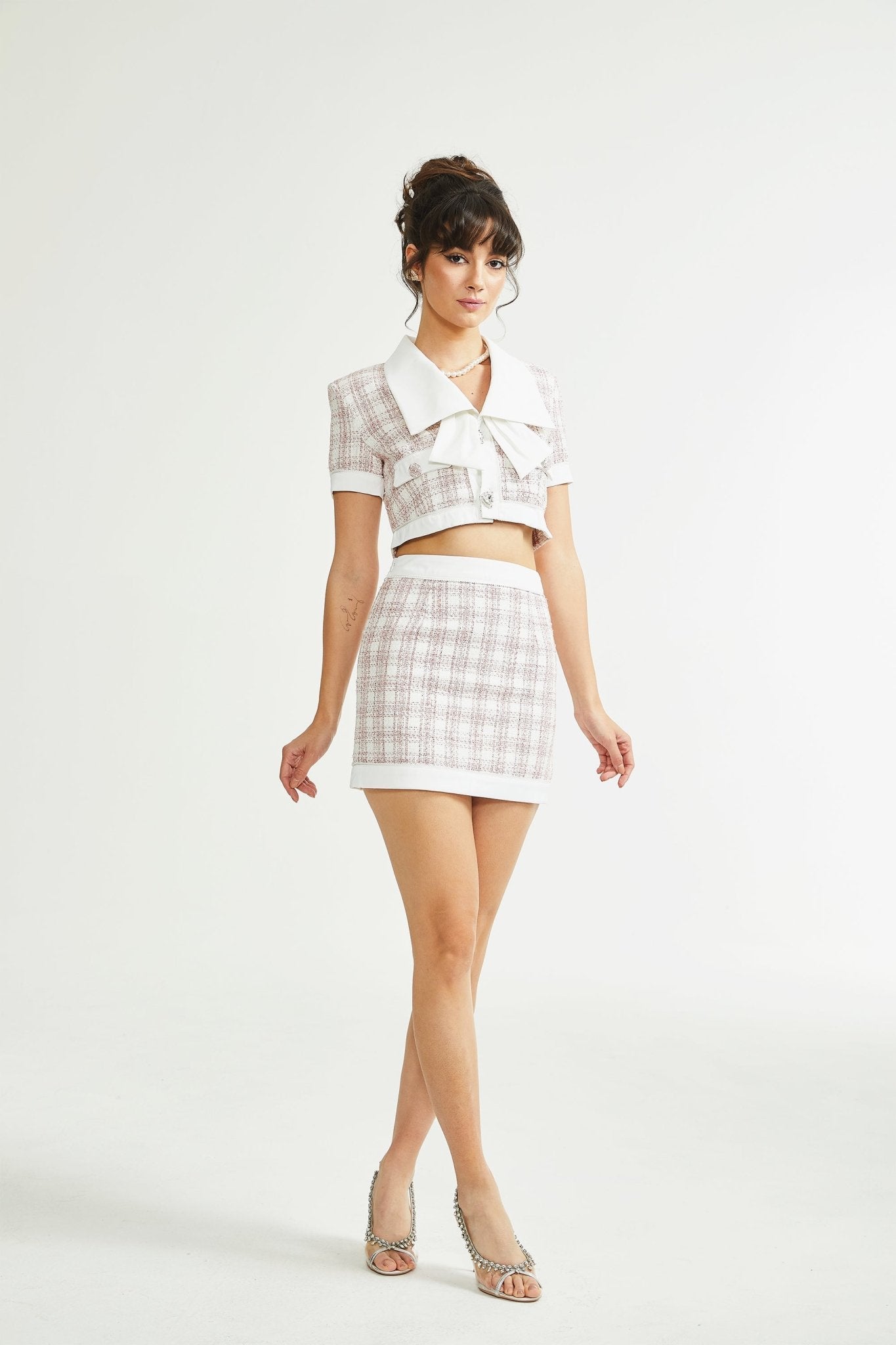 Melanie cropped top & skirt matching set (Final Sale-US Only)
