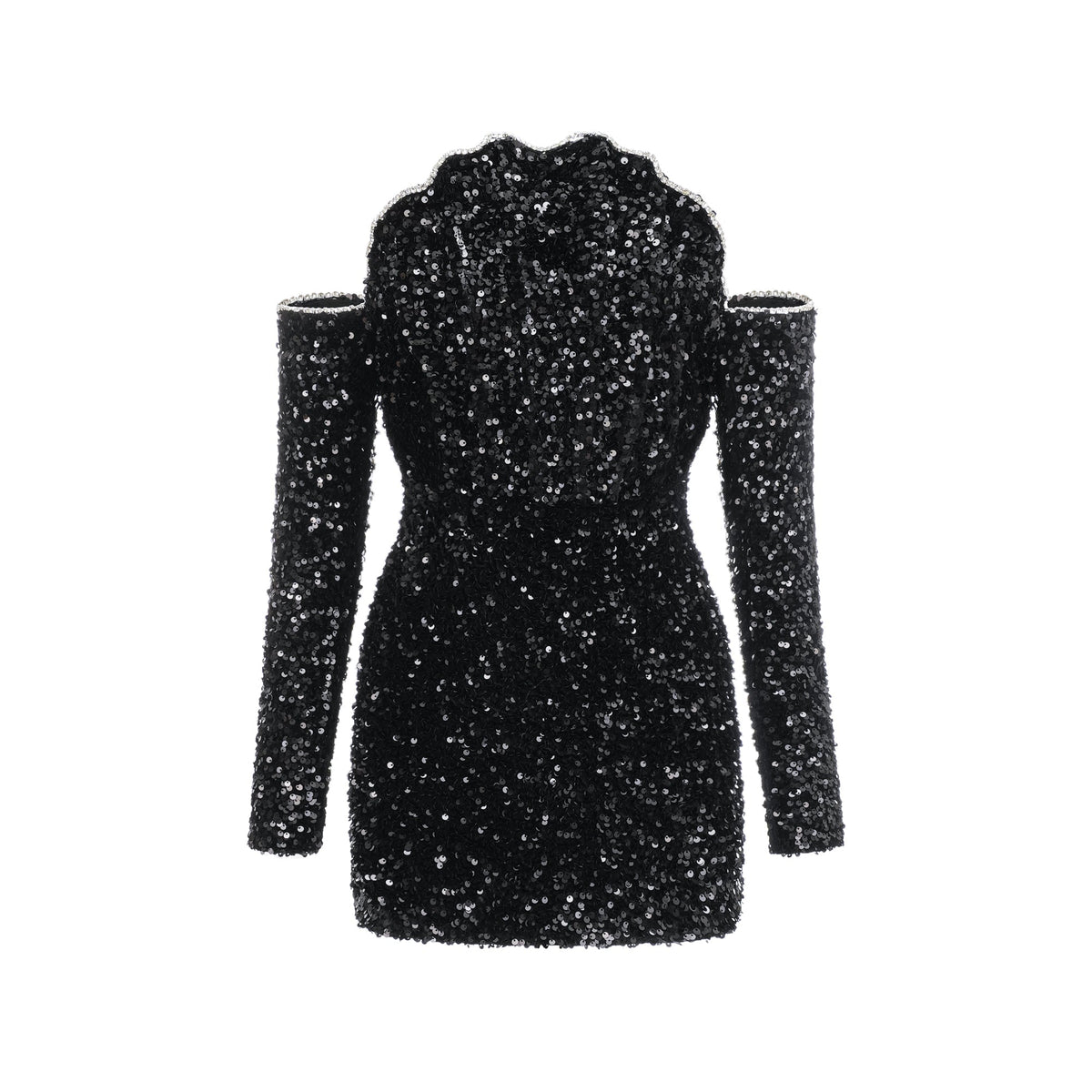 Mercédès black embellished dress