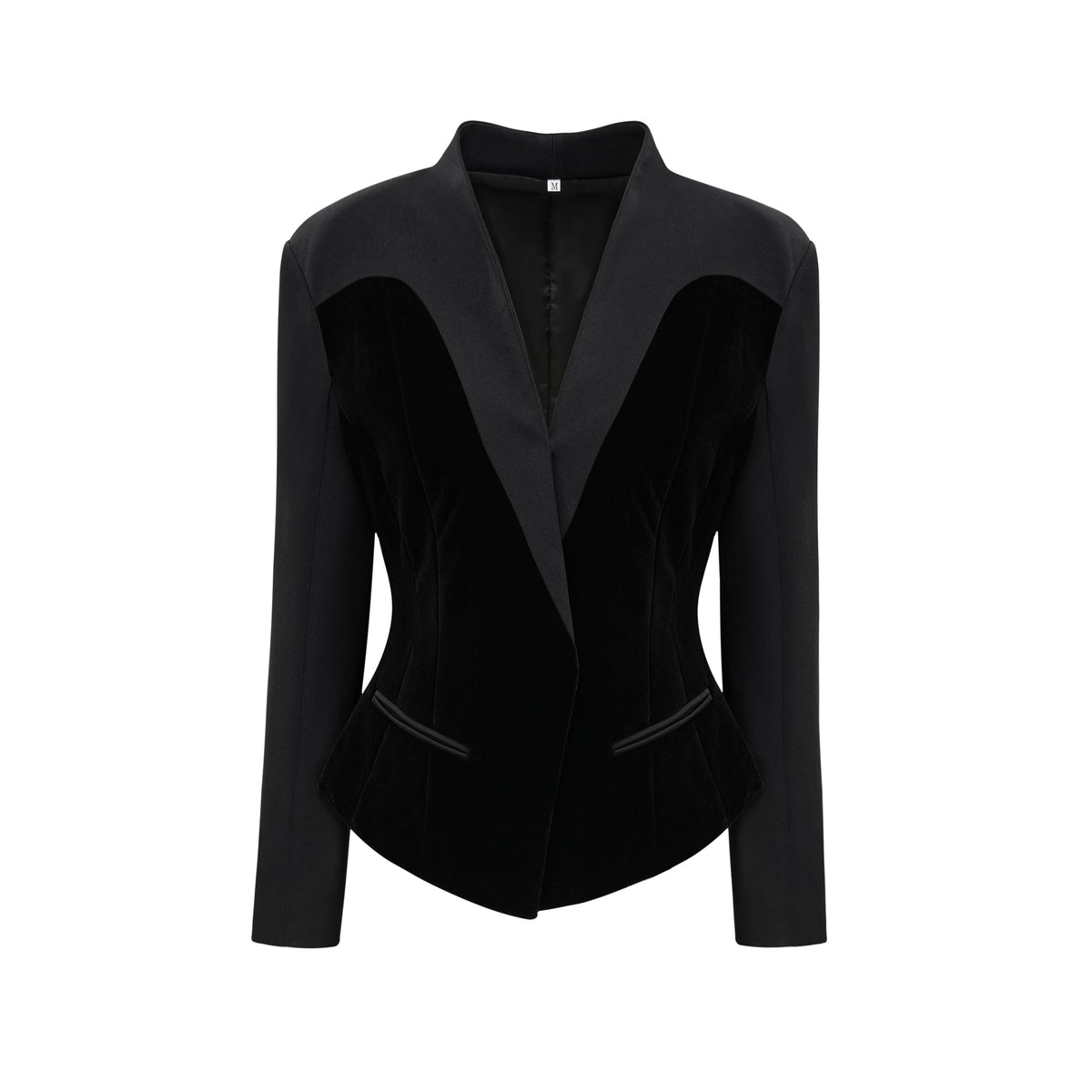 Mireille black panelled jacket (Final Sale)