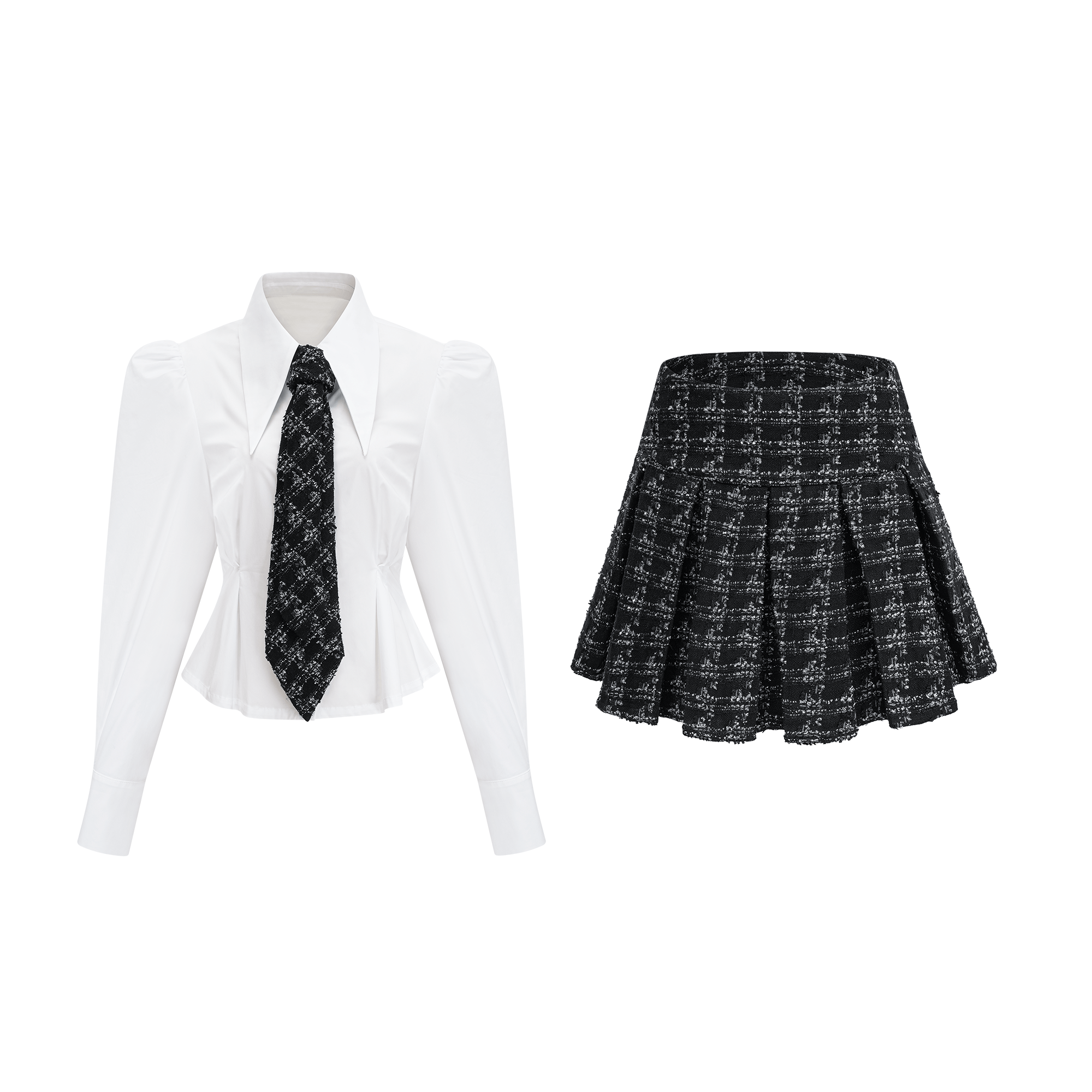 Mireille shirt & skirt matching set (US Only)