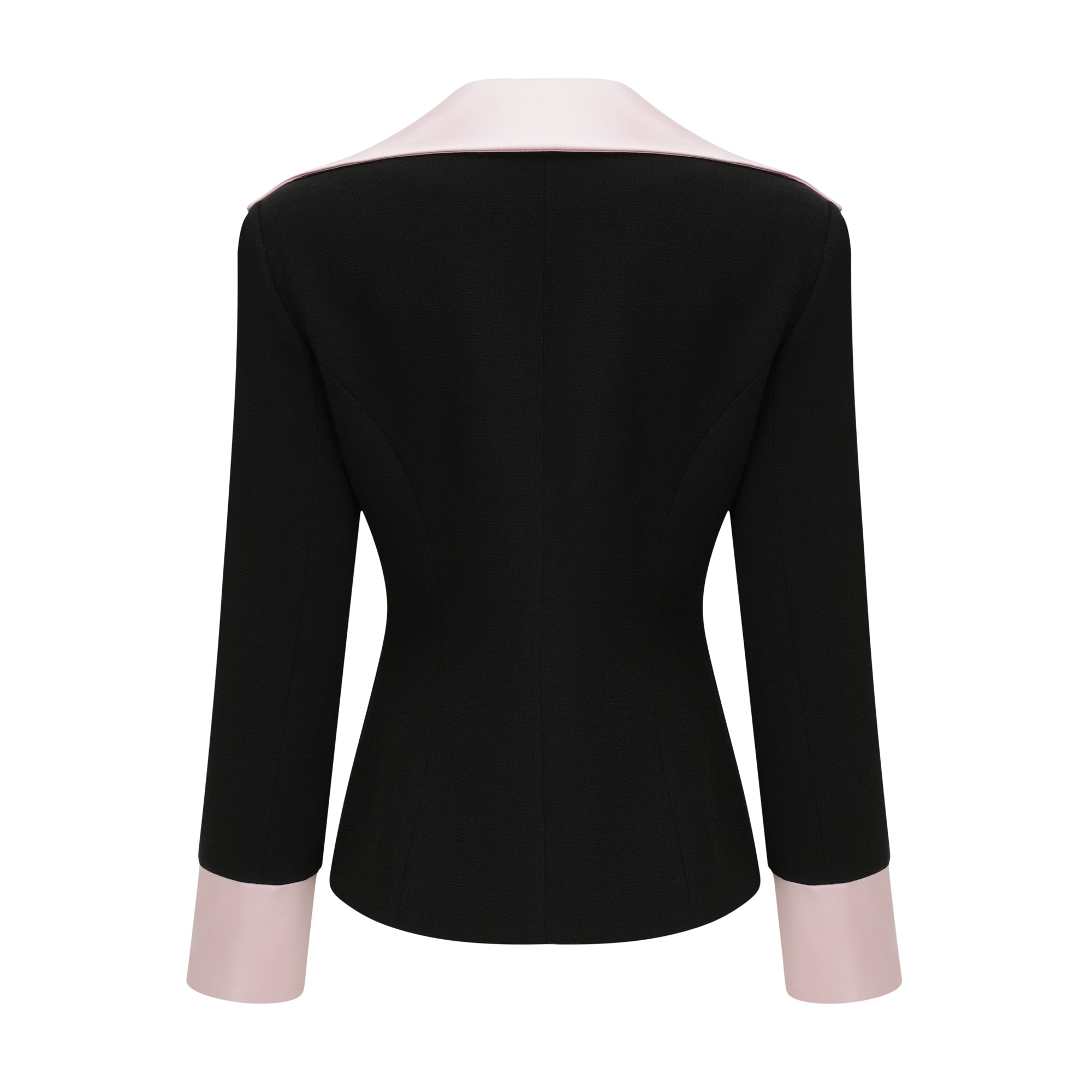 Uaine Black Two-Piece Jacket and Skirt Set (Final Sale-US Only)