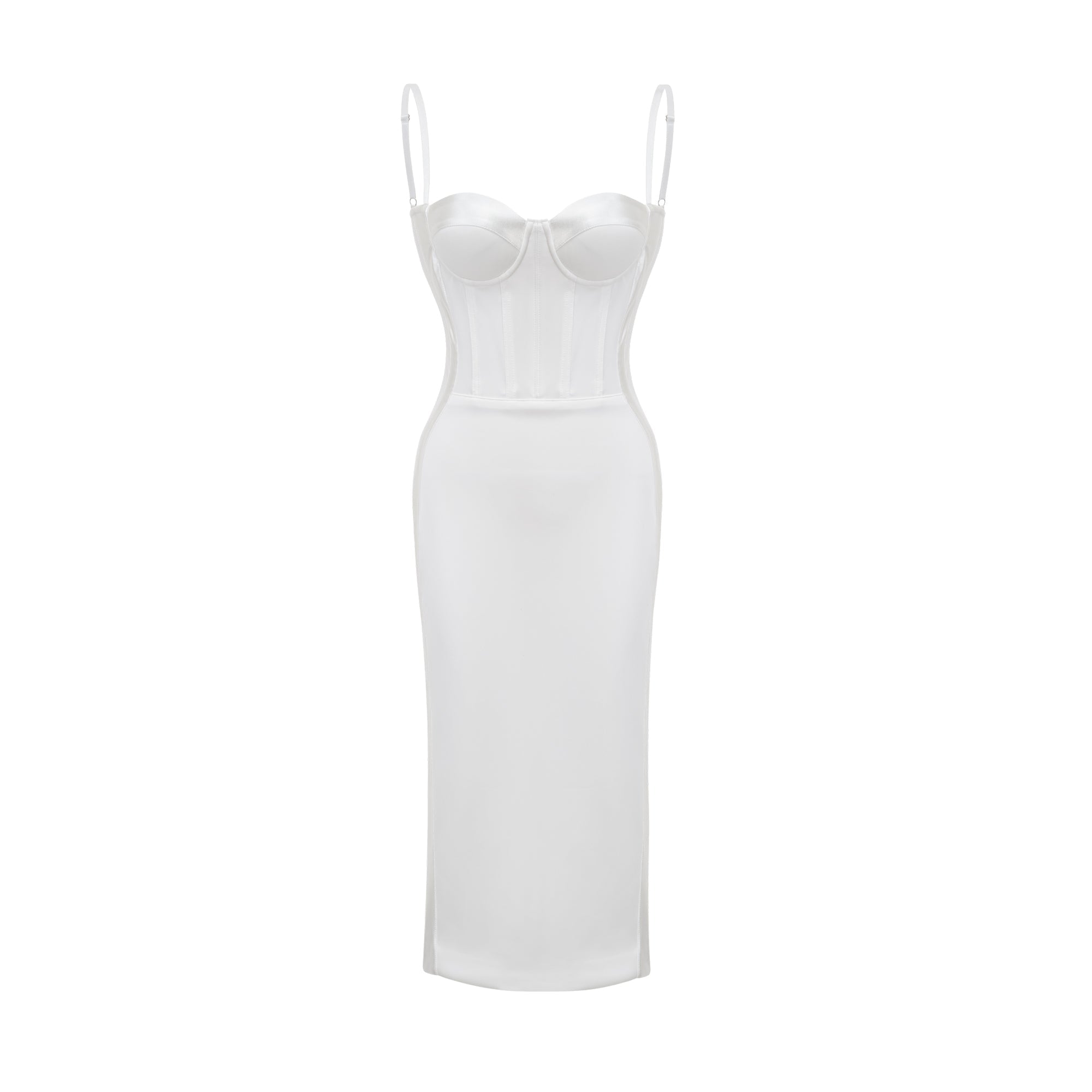 Muriel green bustier midi dress (US Only)
