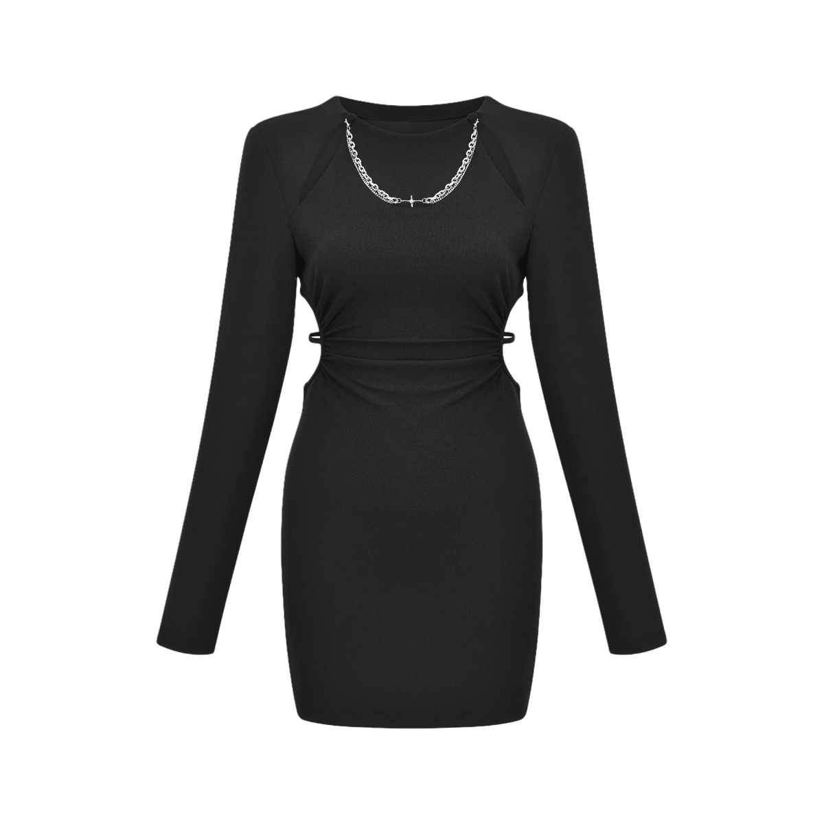Next Level-off-shoulder waist cut-out dress