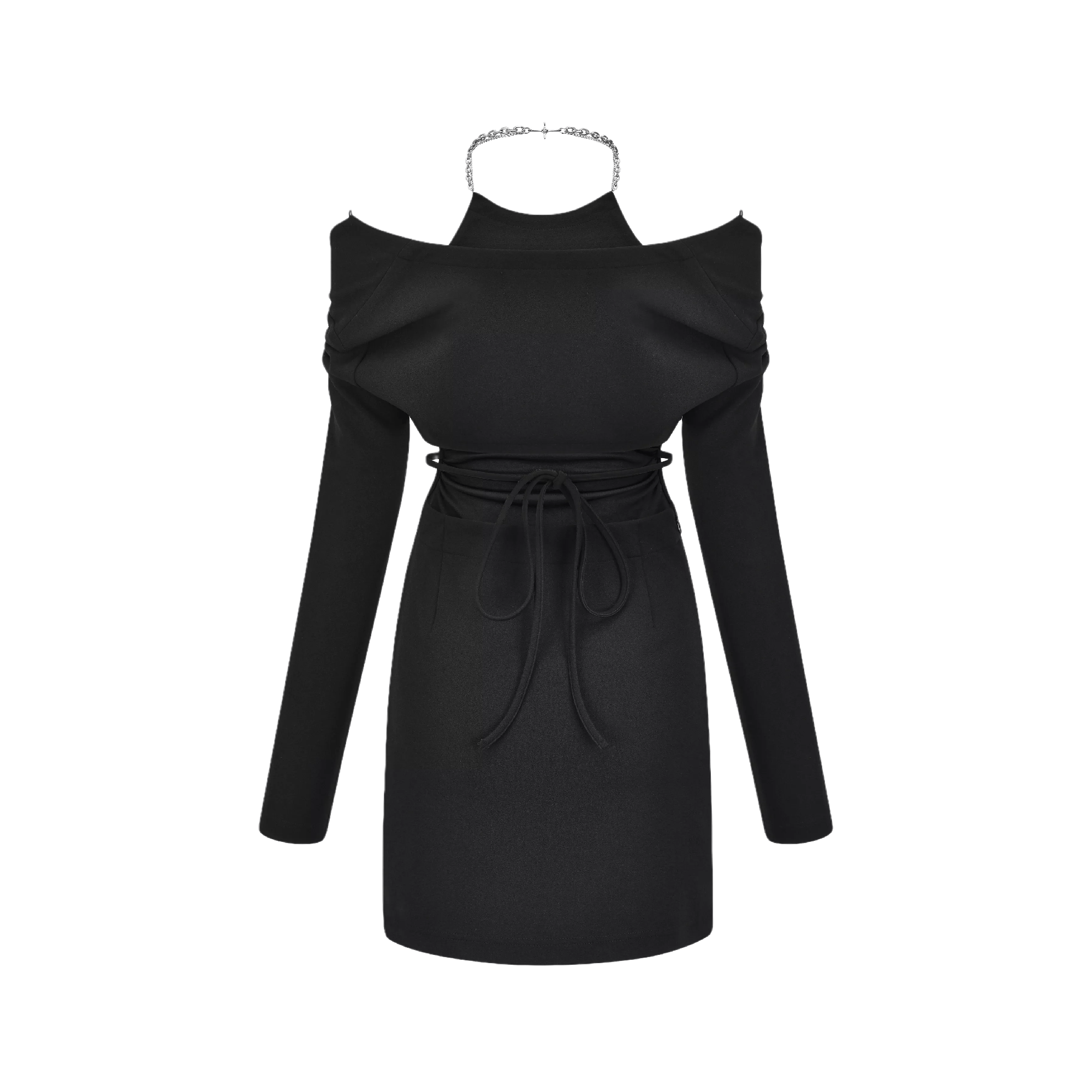 Next Level-off-shoulder waist cut-out dress (Final Sale-US Only)
